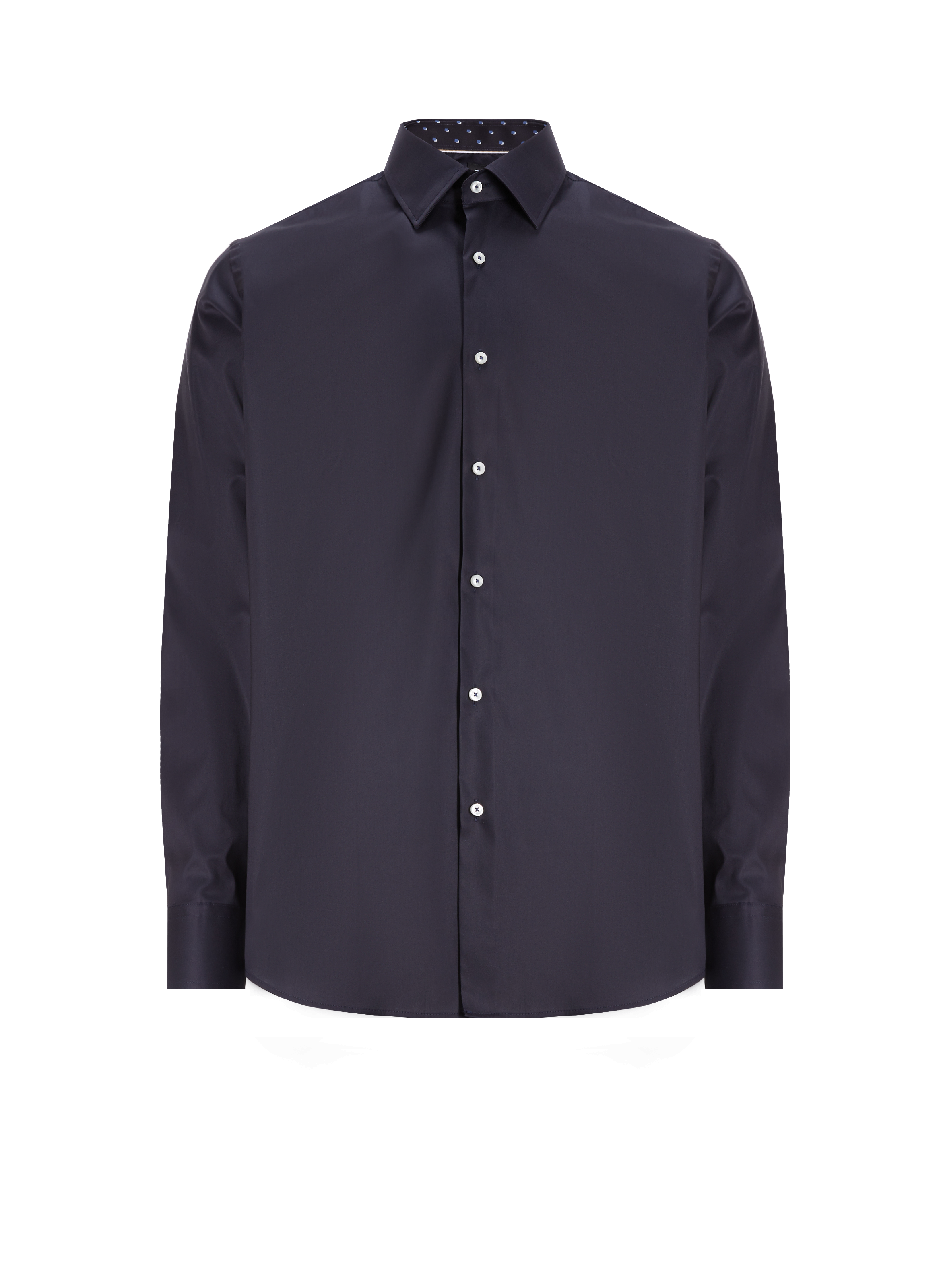 Chemise unie en coton  BOSS Bleu