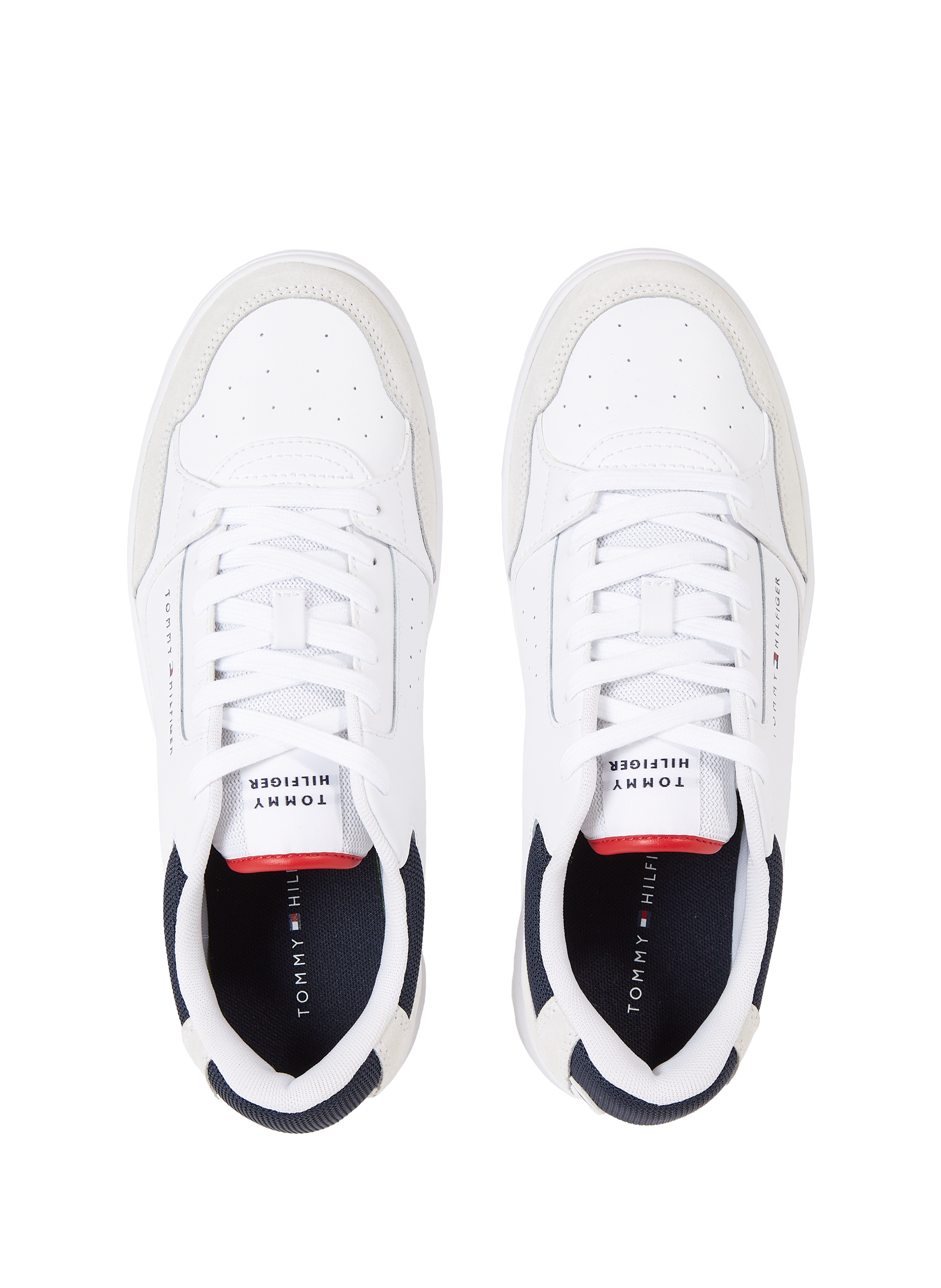 Baskets en cuir TOMMY HILFIGER Blanc