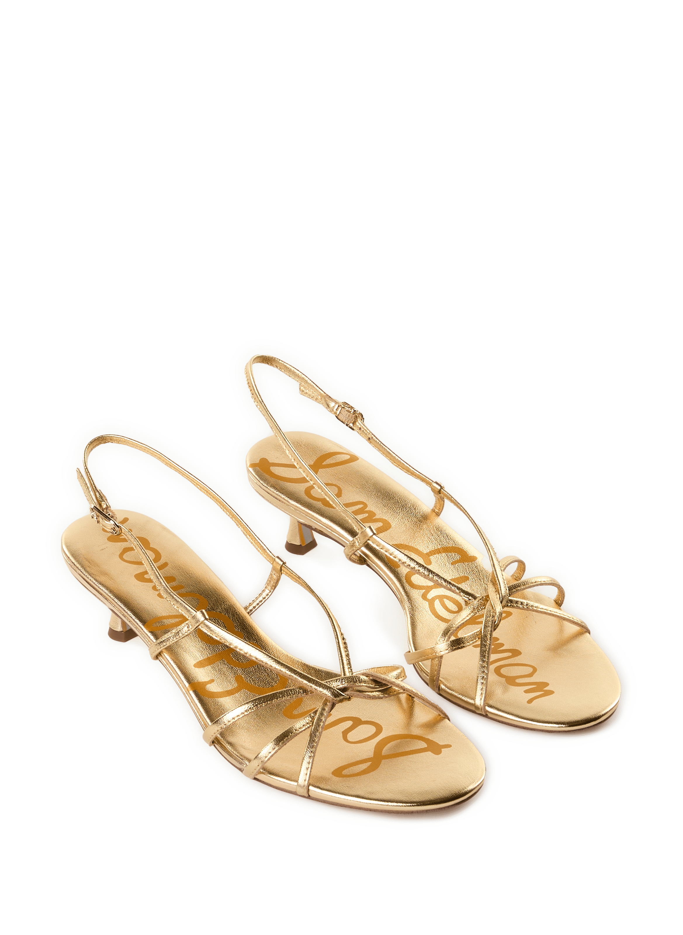 Cressa leather high heel sandals SAM EDELMAN Golden