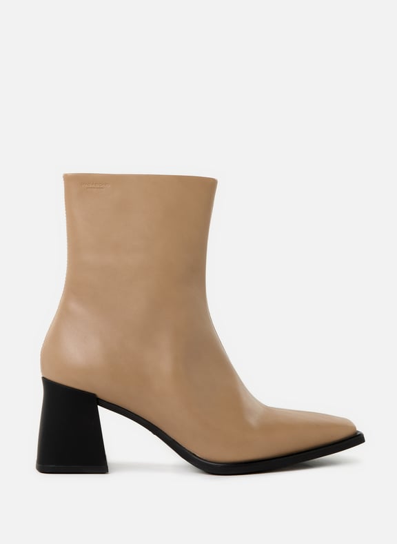 Ankle boot Hedda in leather Beige by VAGABOND SHOEMAKERS VAGABOND SHOEMAKERS Ankle boot Hedda in leather Beige