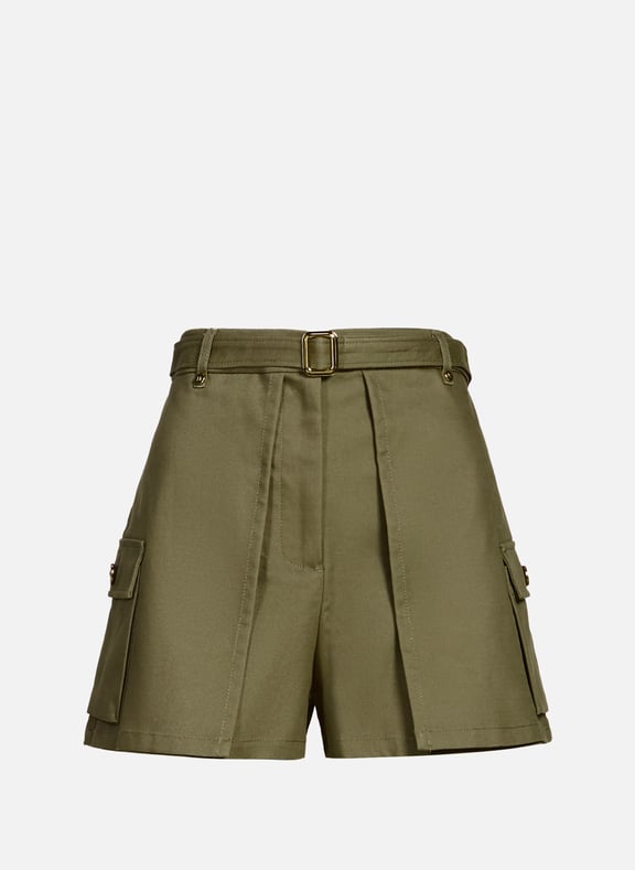 Short en coton Cindy mini Vert by GUESS GUESS Short en coton Cindy mini Vert