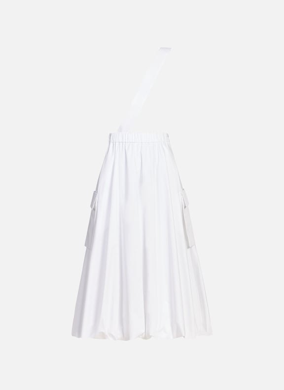 Jupe ample cargo en coton Blanc by TIBI TIBI Jupe ample cargo en coton Blanc