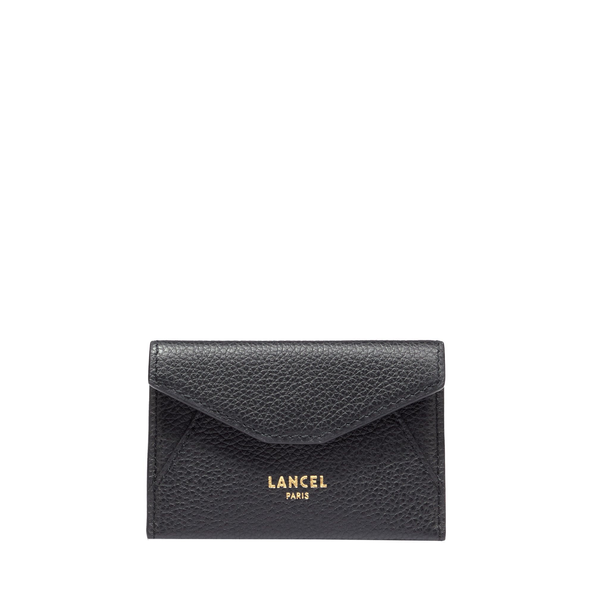 LANCEL Enveloppe rabat s enveloppe de lancel en cuir Noir