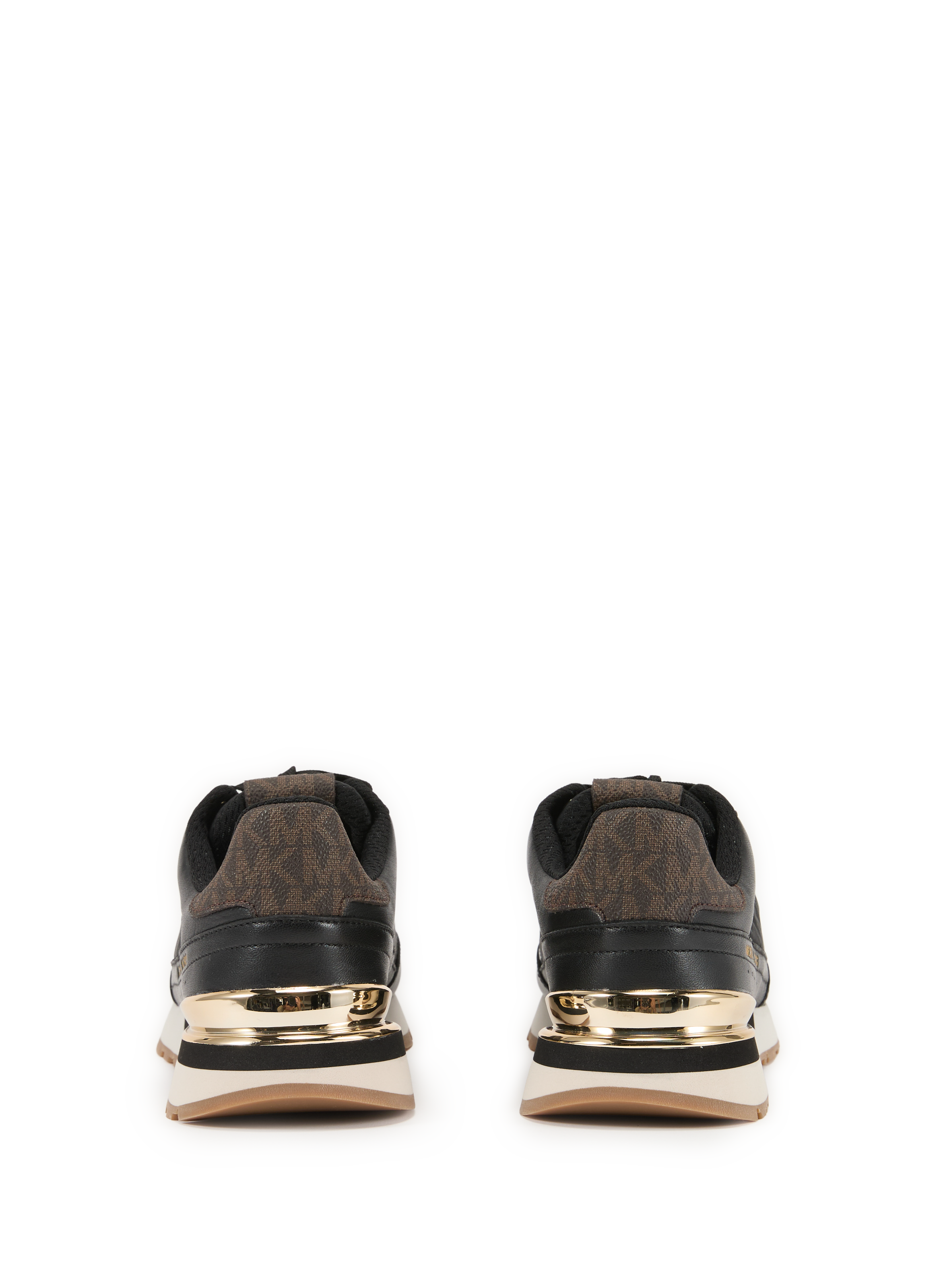 Baskets crantées en cuir  MICHAEL KORS Noir