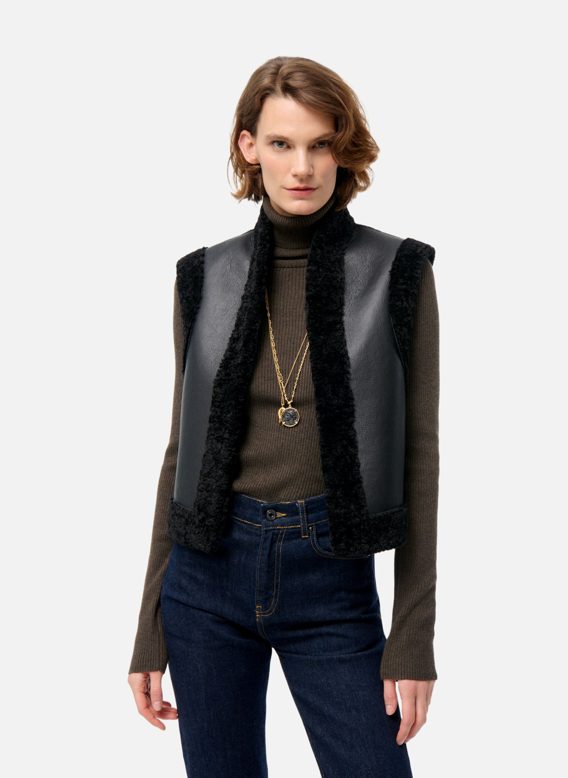 Gilet sans manche daman VANESSA BRUNO Noir