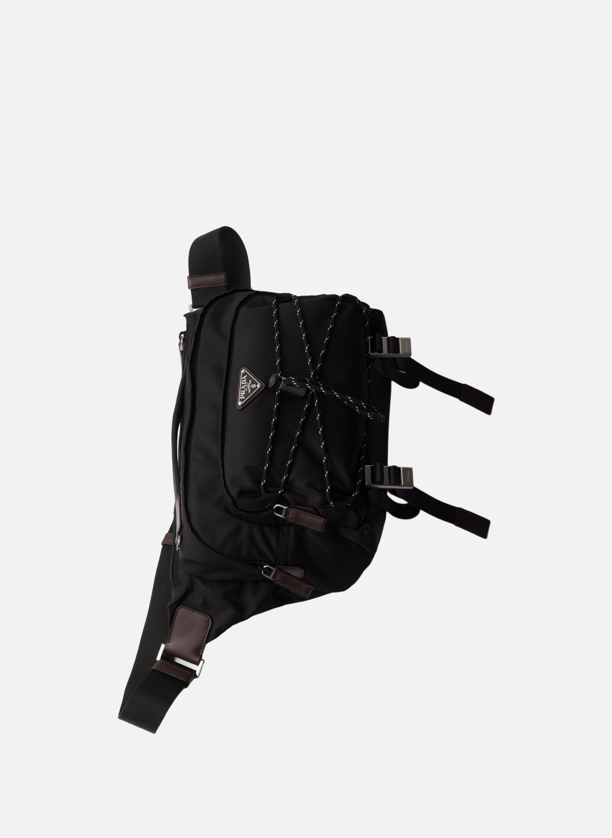 Sac porté épaule prada speedrock en re-nylon et cu PRADA Noir