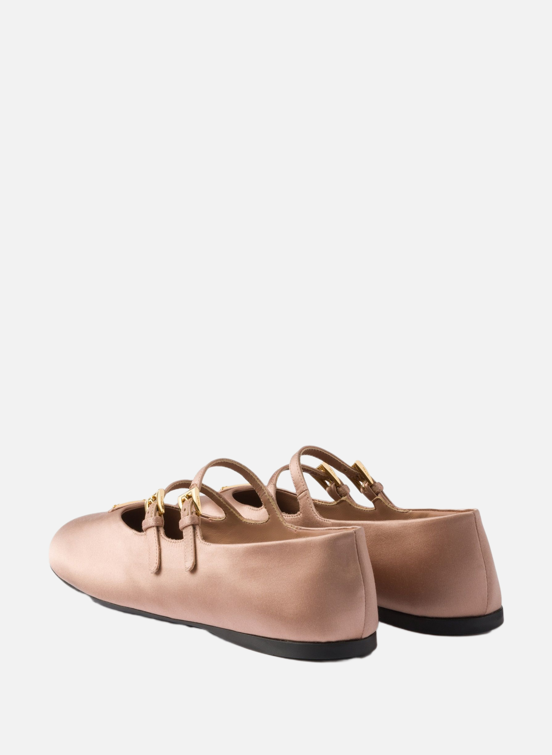 Ballerines en satin PRADA Rose