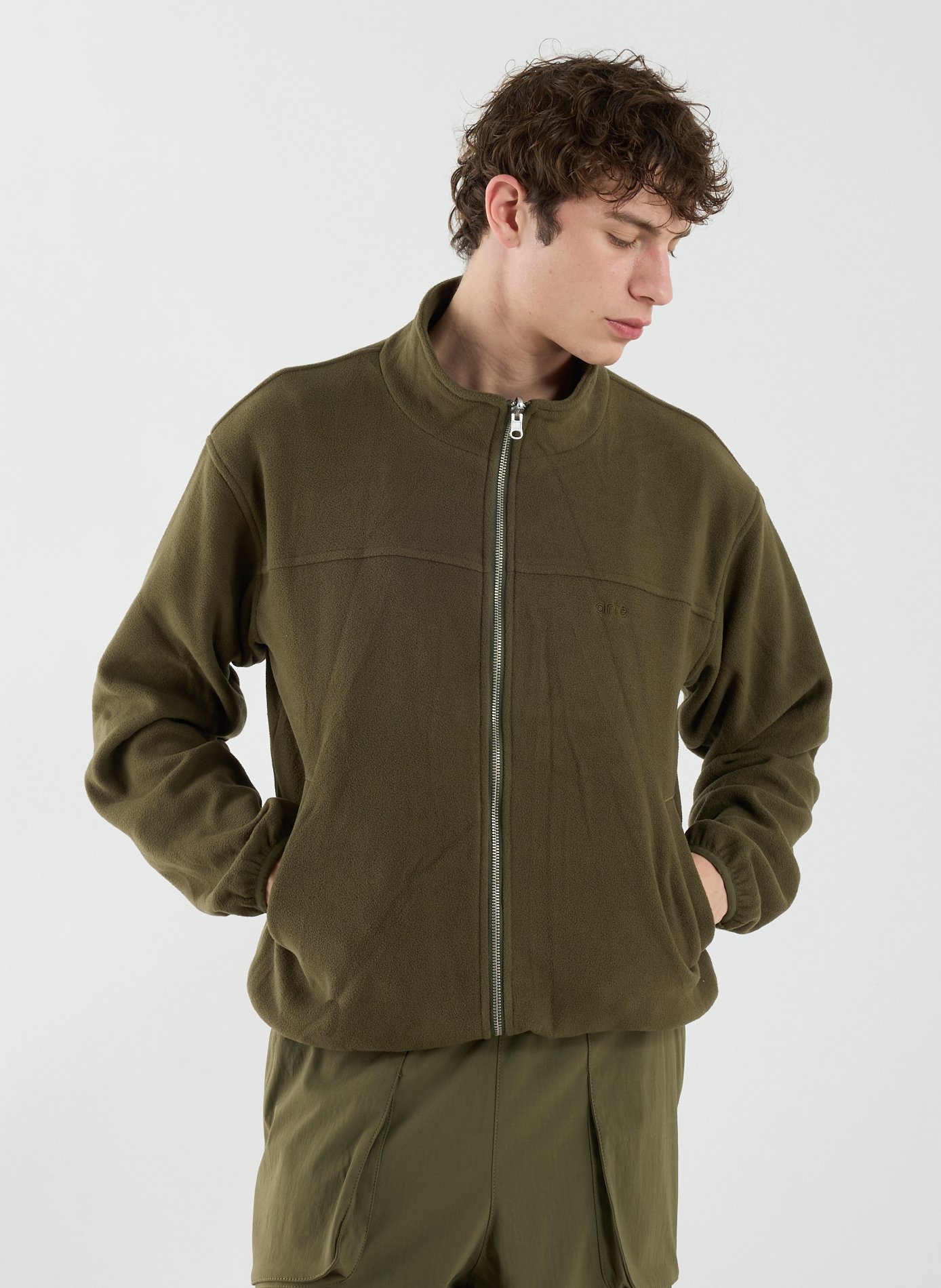 Blouson uni à capuche ARTE ANTWERP Kaki