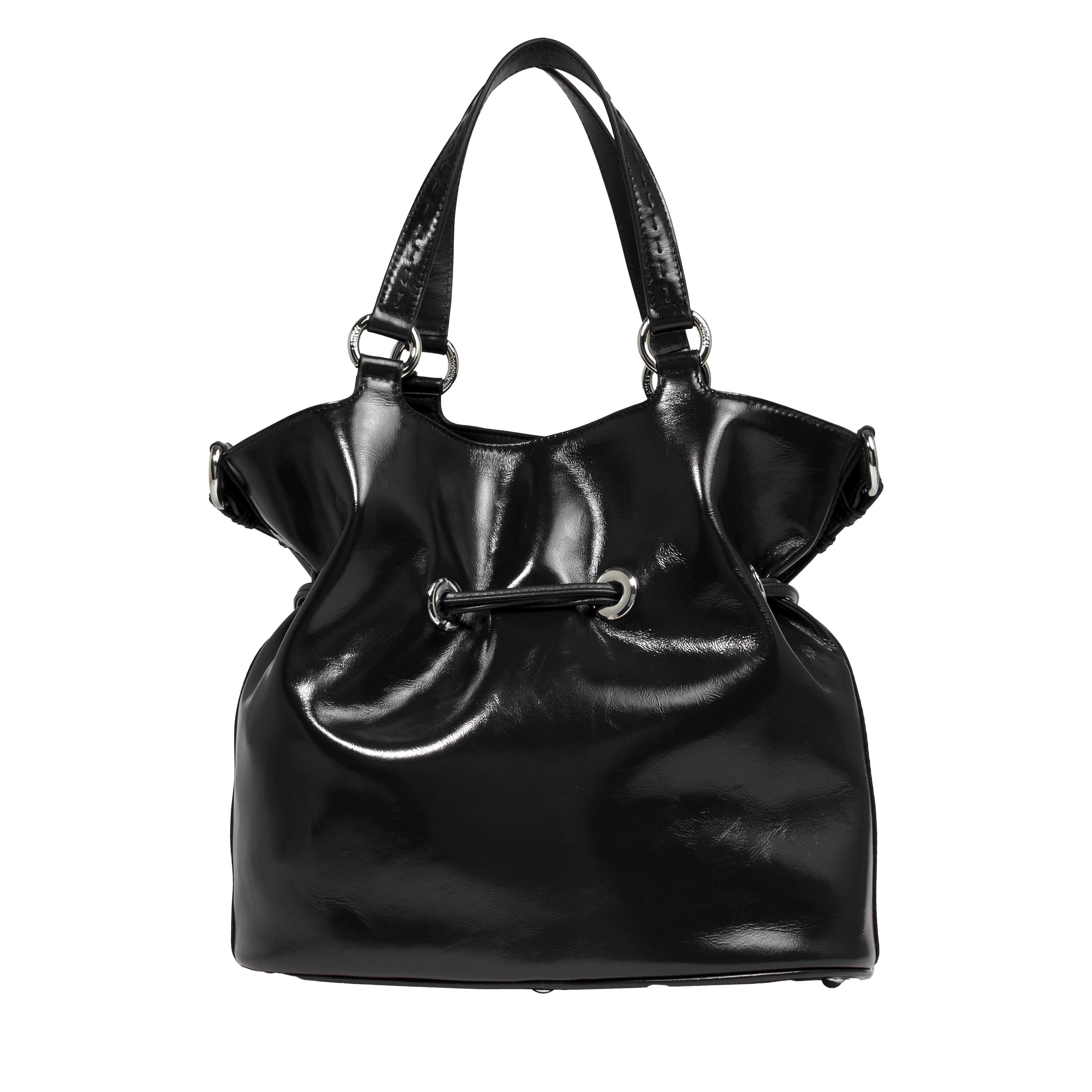 Sac seau m premier flirt de lancel en cuir LANCEL Noir
