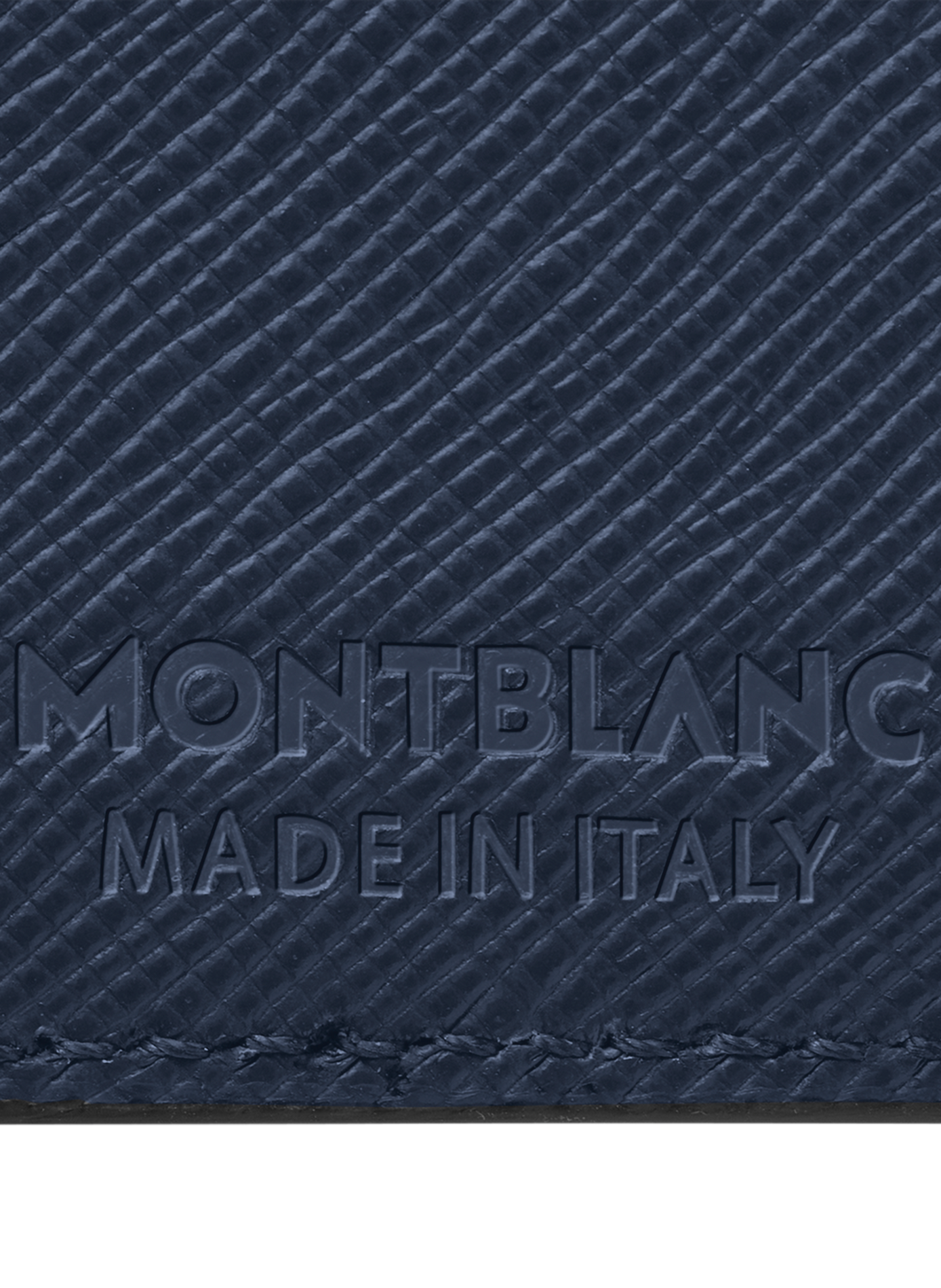  Leather card holder MONTBLANC Blue