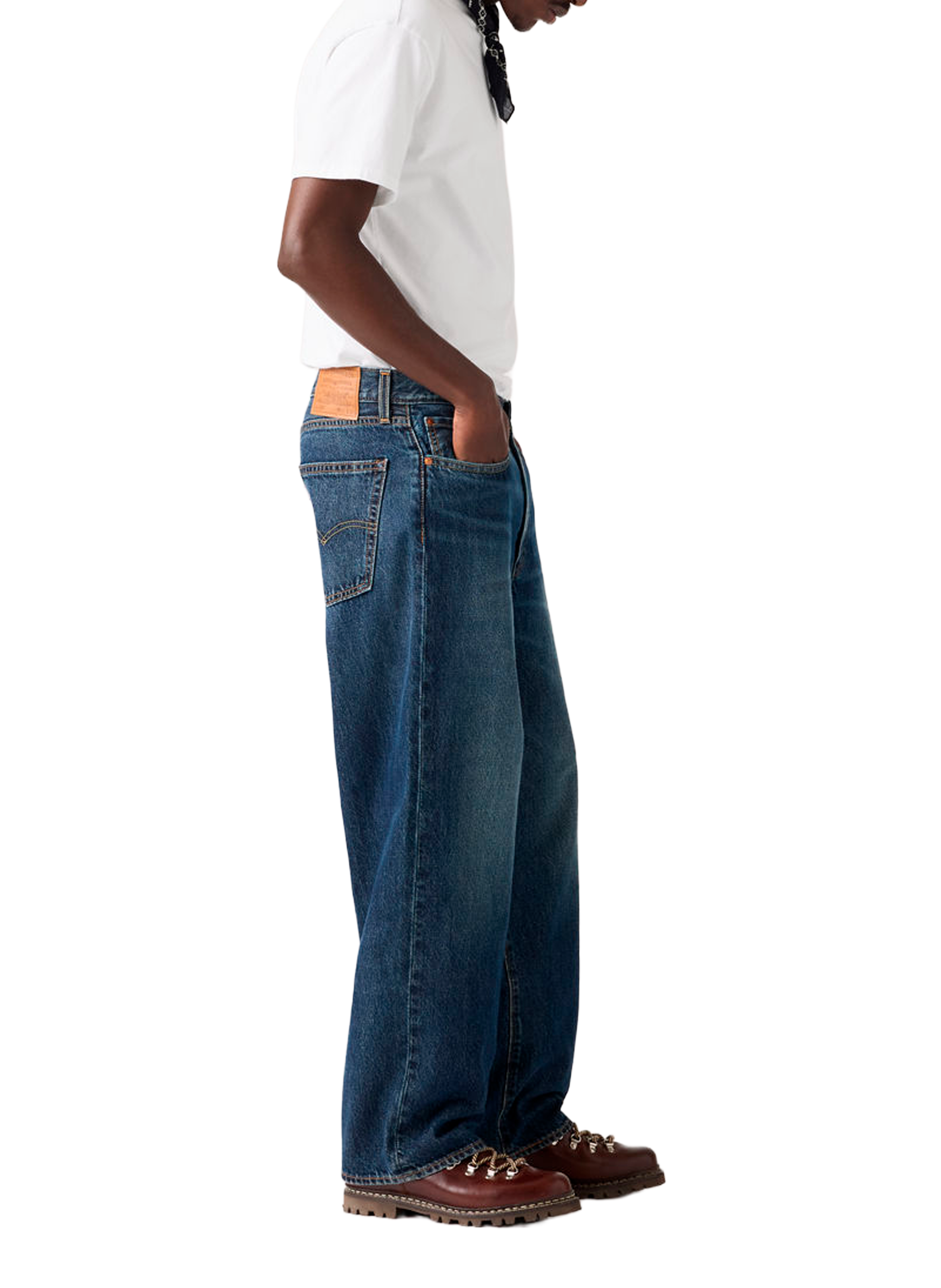 Baggy jeans van katoen 578 LEVI'S Blauw