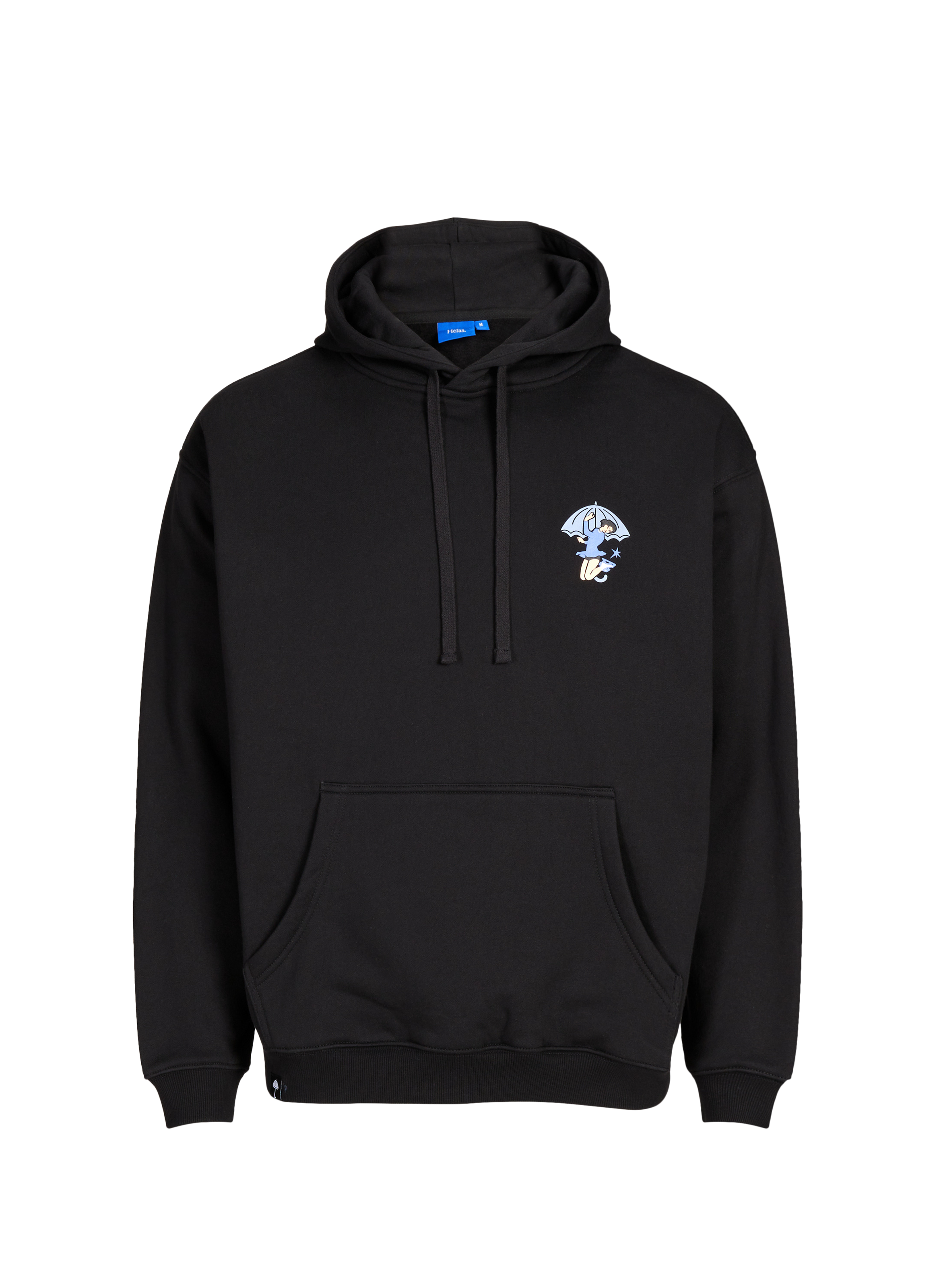 Cotton fleece-blend hoodie HELAS CAPS Black