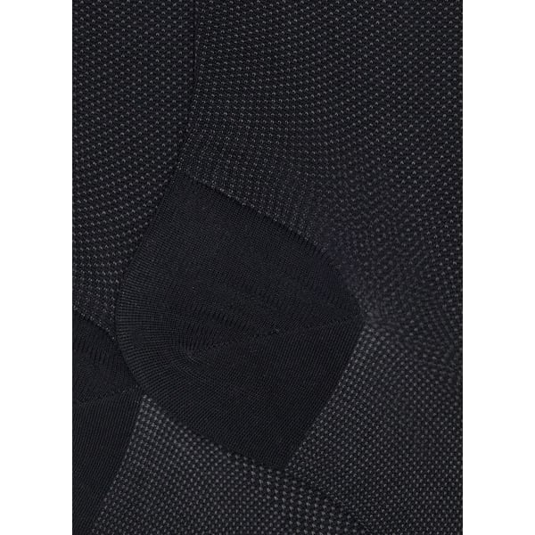 Dore Dore Chaussette Mi Haute En Coton Mélangé In Black