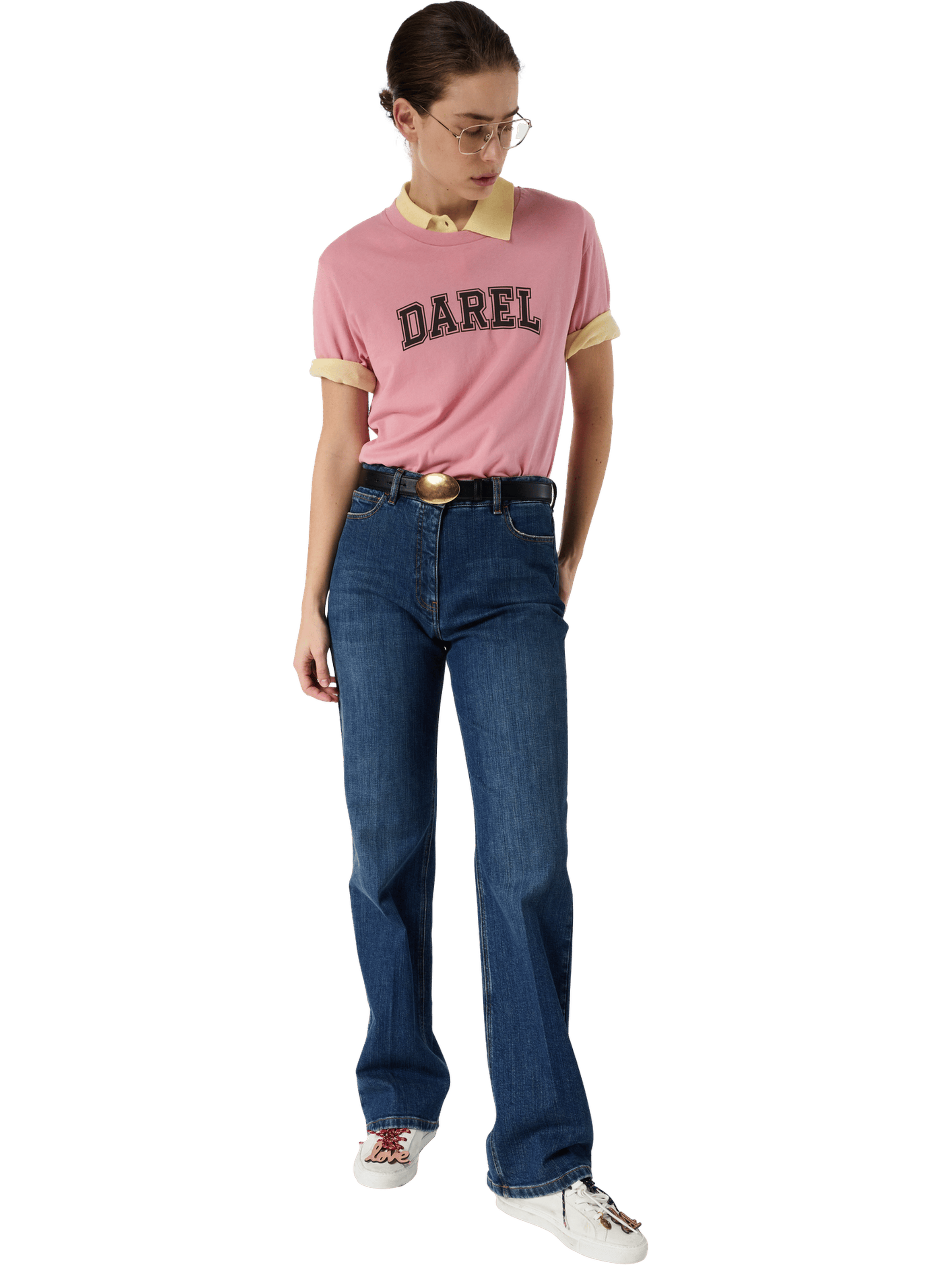 T-shirt en coton à inscription - melly GERARD DAREL Rose