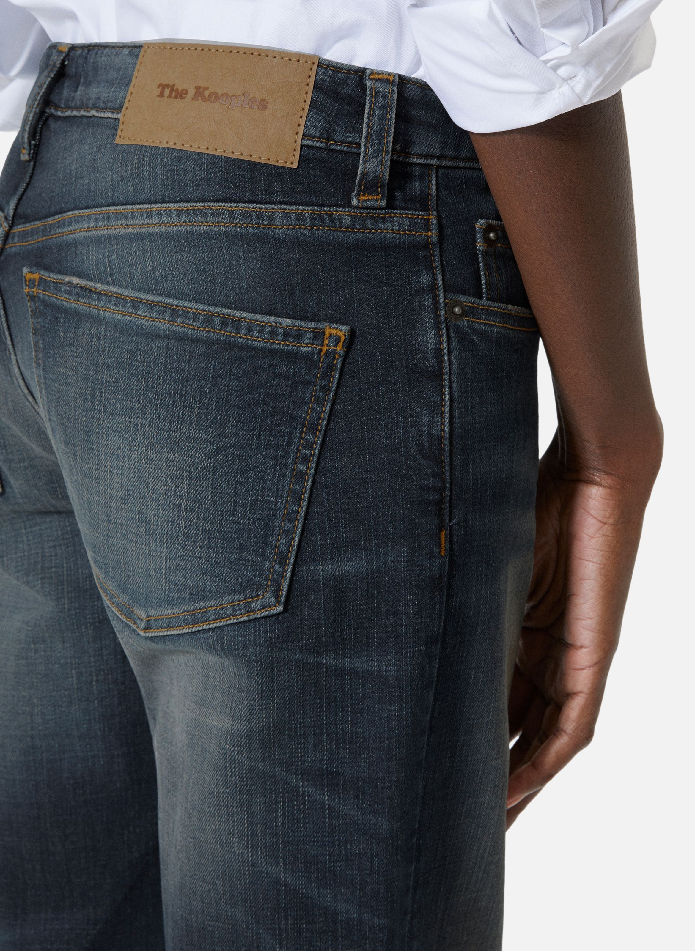 Jean bootcut avec abrasions THE KOOPLES Bleu