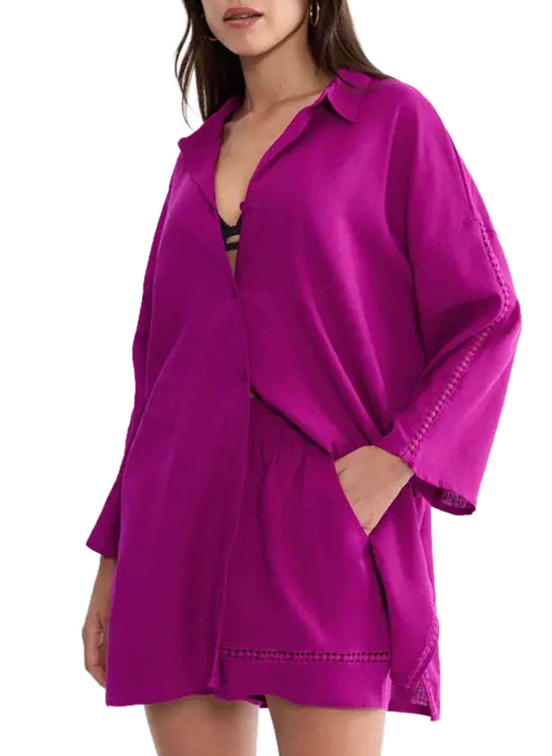 Chemise Summer wear en lin mélangé TRIUMPH Rose