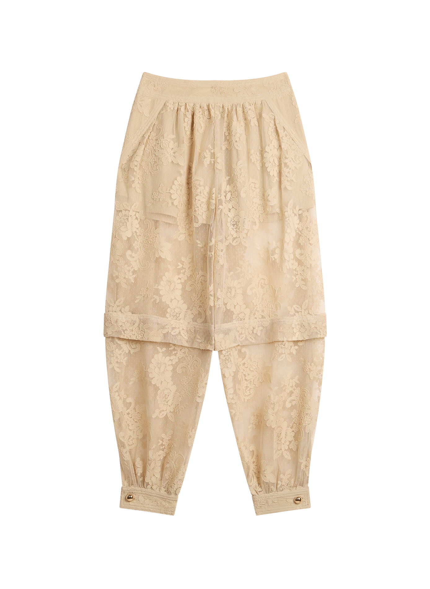Pantalon harem en dentelle Luna ZIMMERMANN Blanc