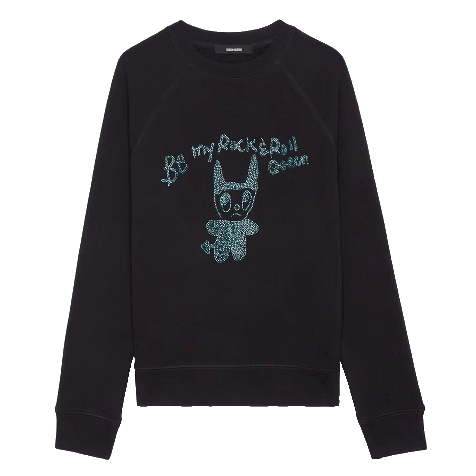 Sweat imprimé en coton upper ZADIG&VOLTAIRE Noir