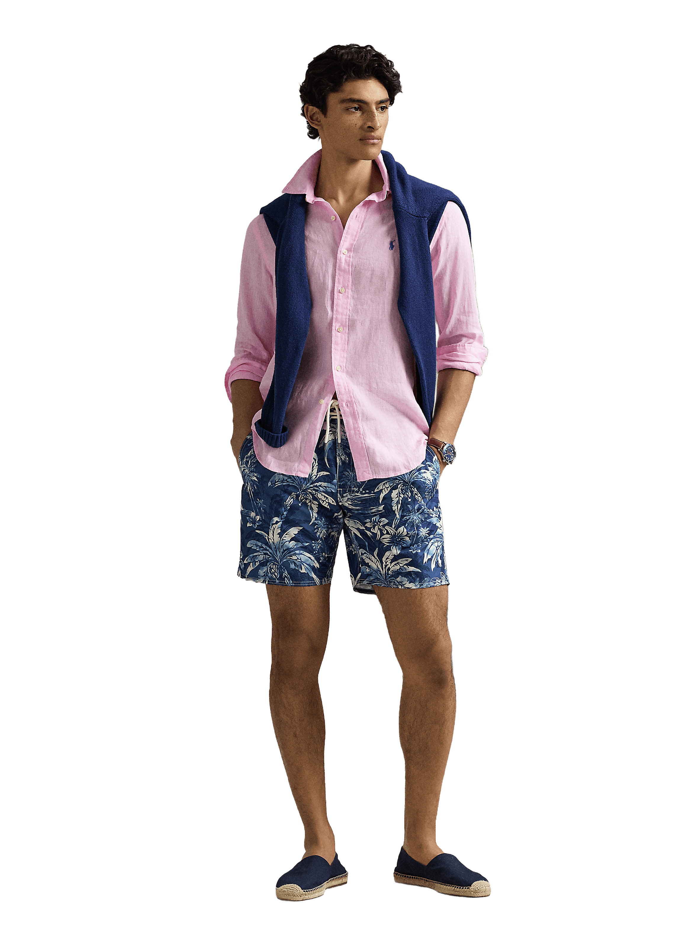 Linen shirt POLO RALPH LAUREN Pink