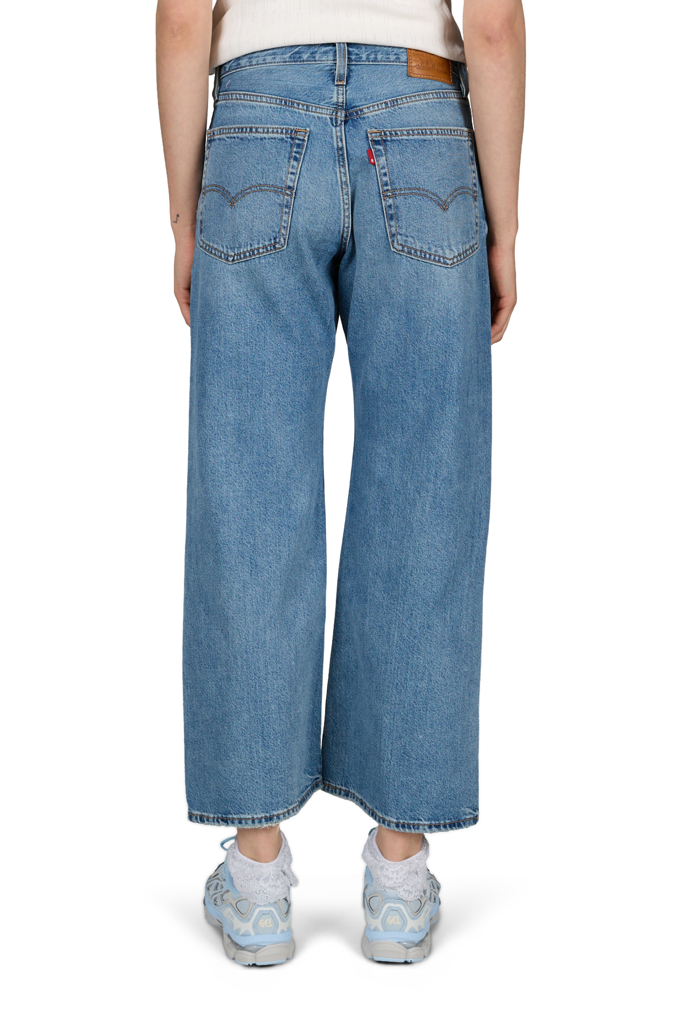 Wide cotton jeans LEVI'S Blue