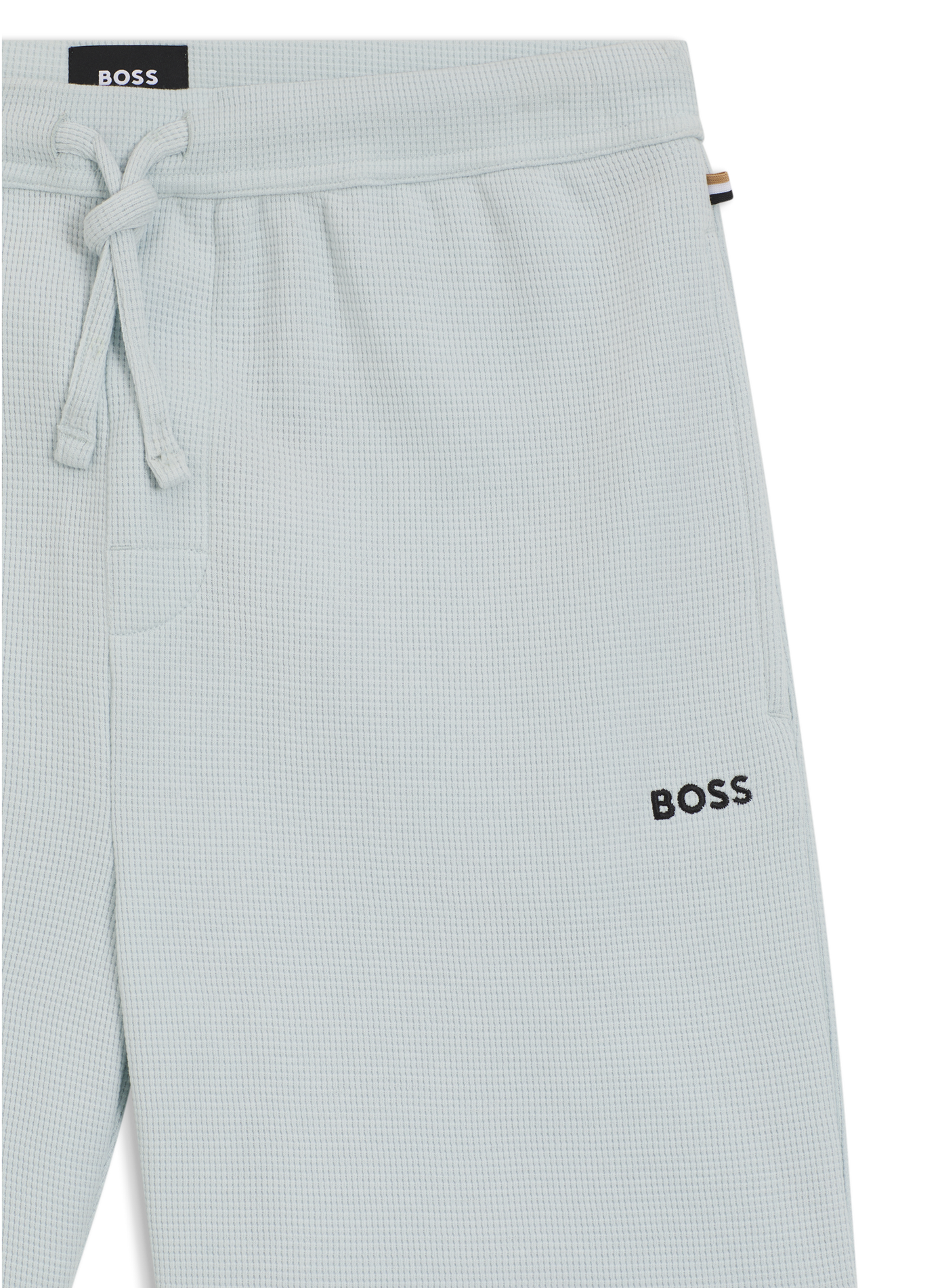 Short recto en mezcla de algodón piqué. BOSS Verde