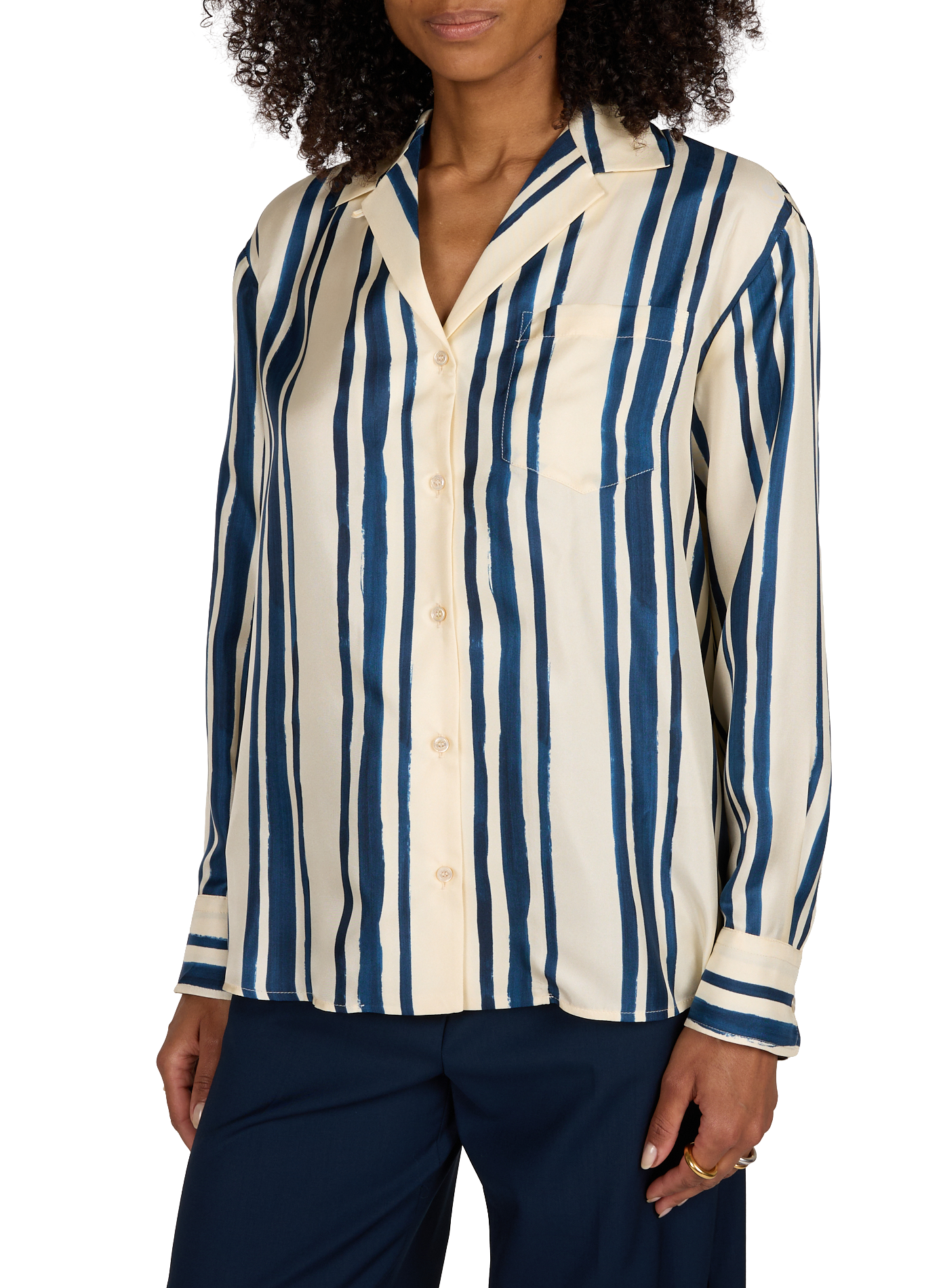 Oversize silk Shirt MAX MARA WEEK END Blue