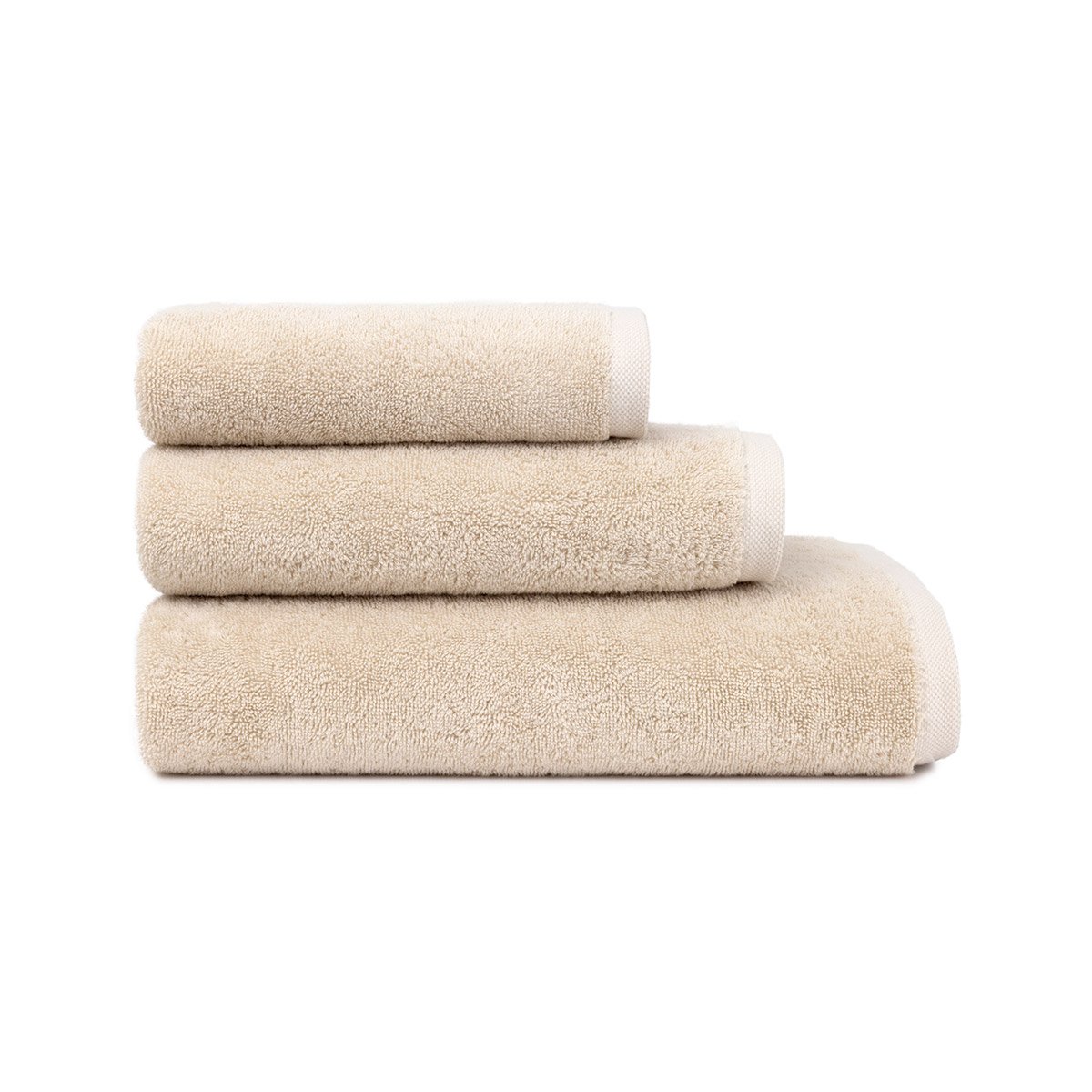 Serviette de toilette  en coton, ma douce DESFORGES Beige