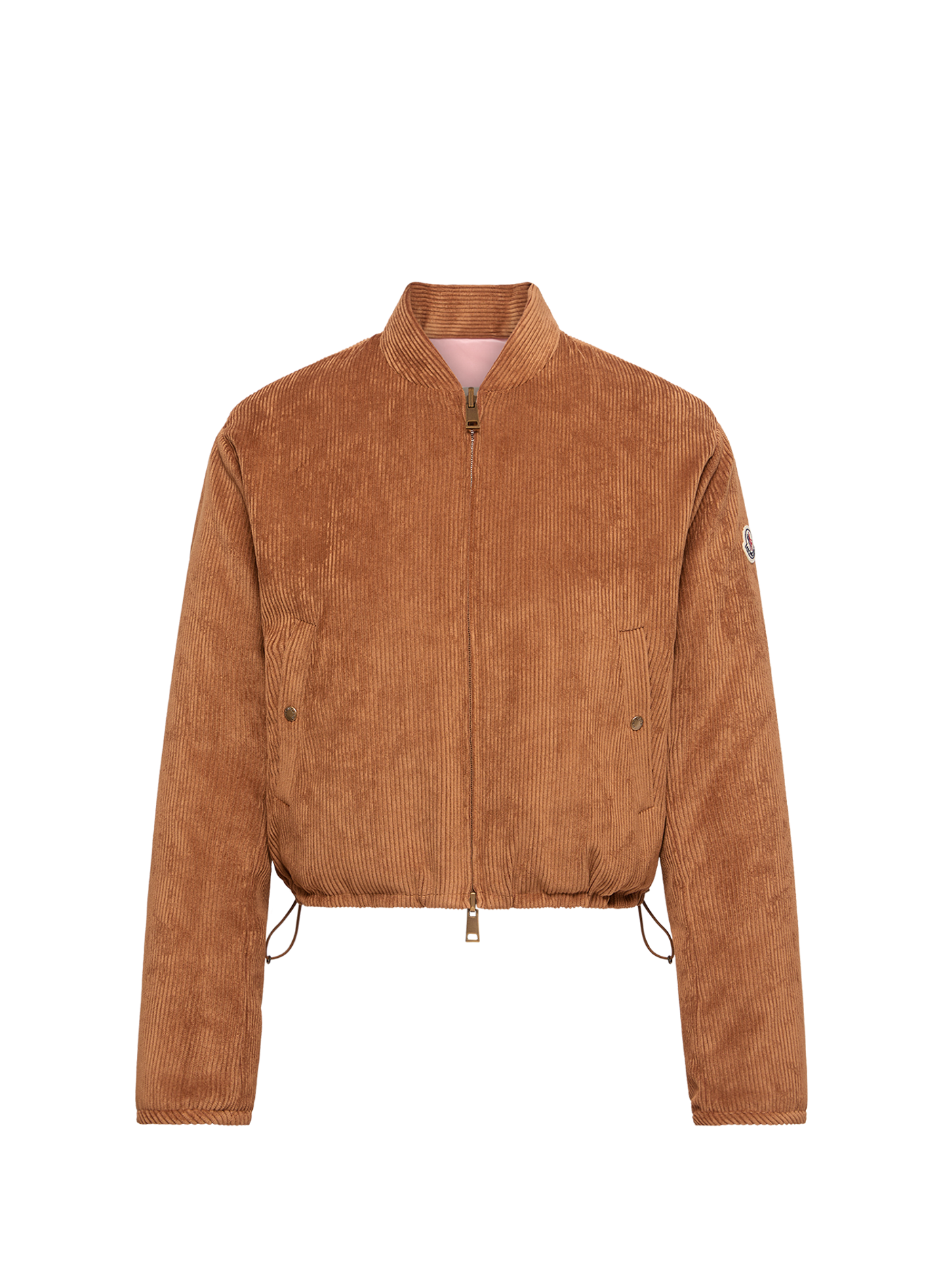 Bomberjacke aus Cordgewebe MONCLER Beige
