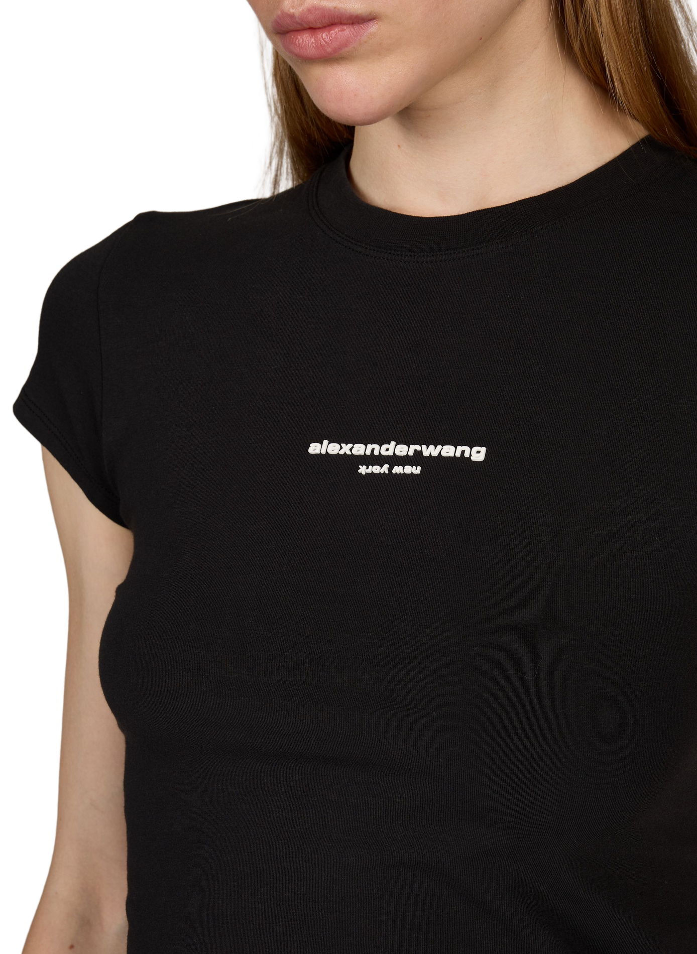 Round neck T-shirt ALEXANDER WANG Black