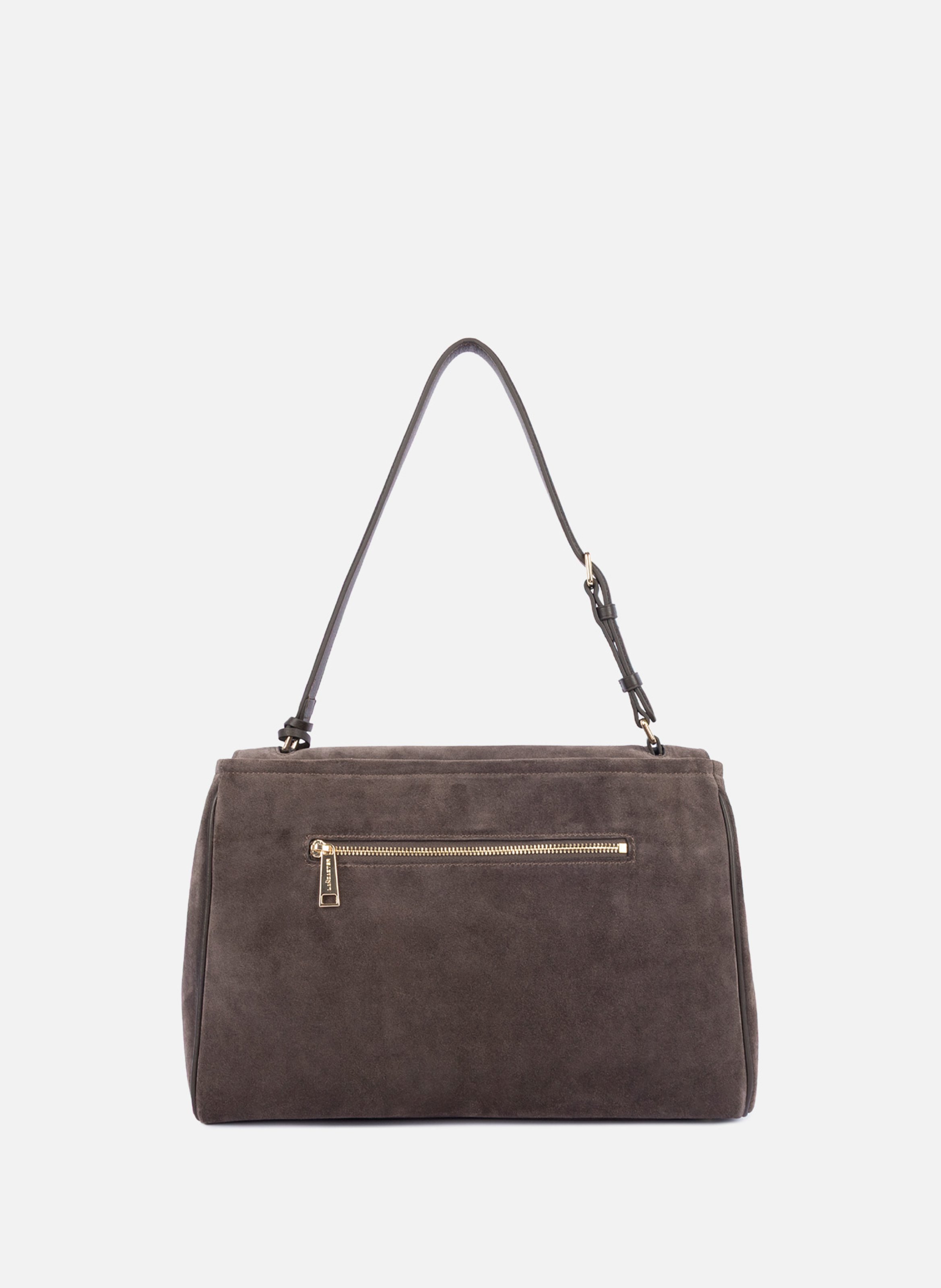 Grand sac cabas épaule - suède grace LANCASTER Marron