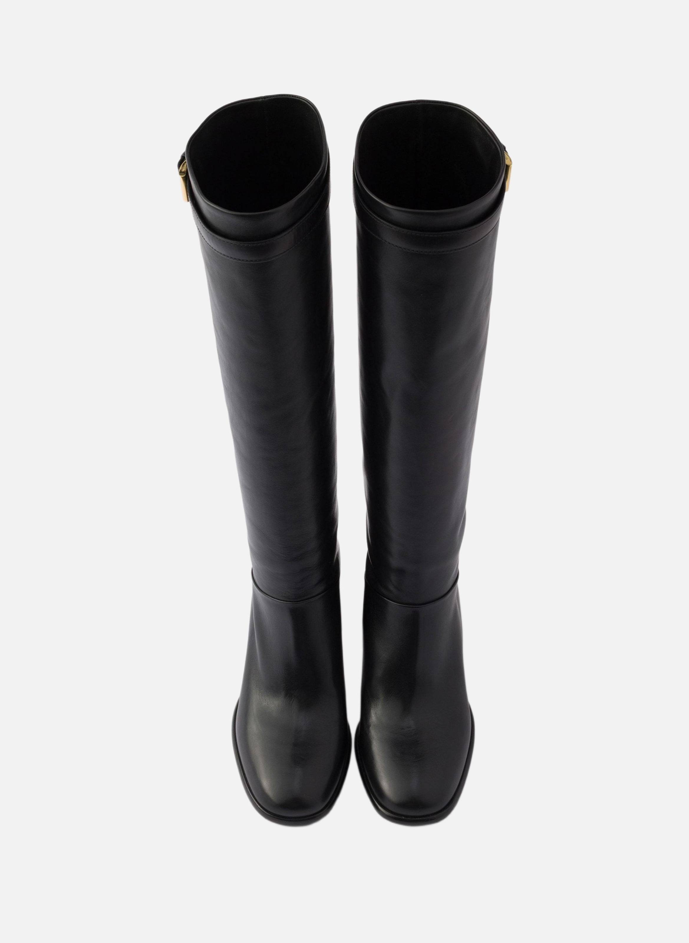Bottes en cuir PRADA Noir