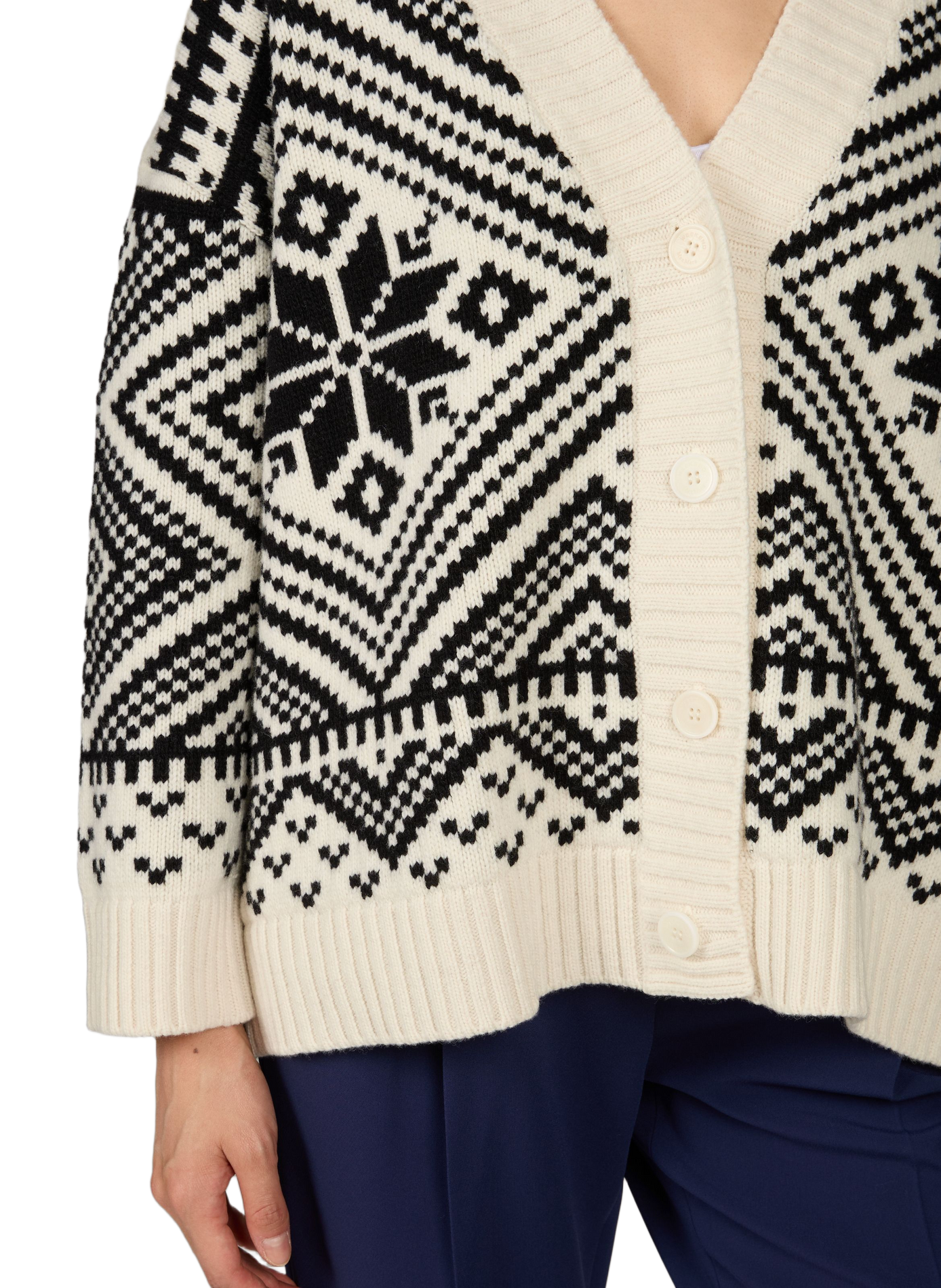 Oversized wool cardigan MAX MARA WEEK END Black