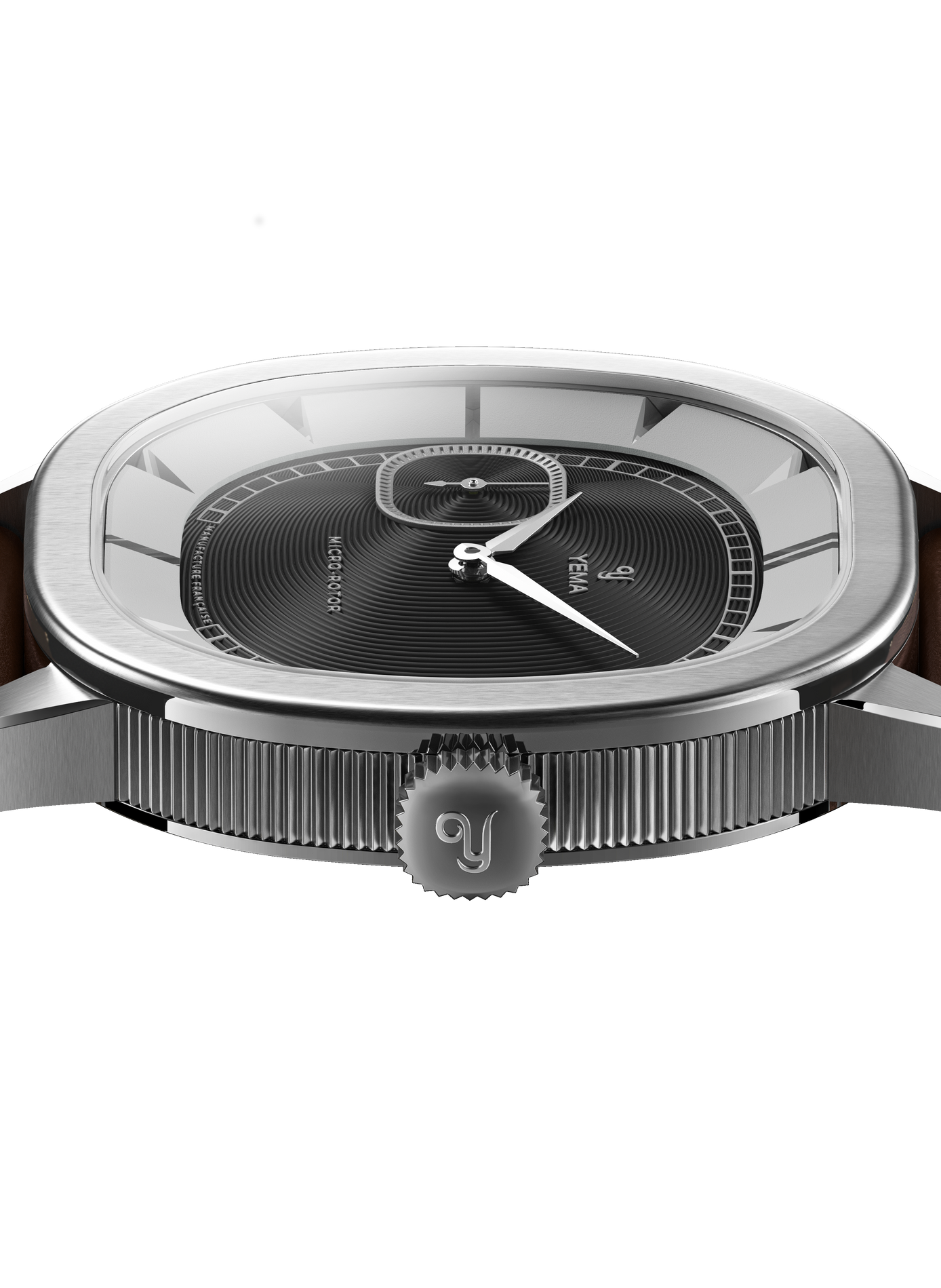 Montre automatique Granvelle CMM.29 en cuir YEMA Noir