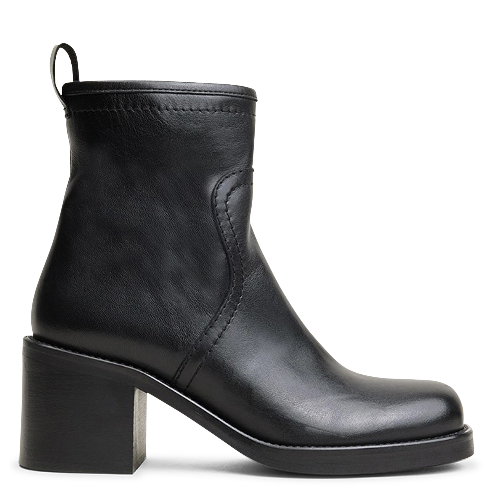 Bottines à talon en cuir divalo JONAK Noir