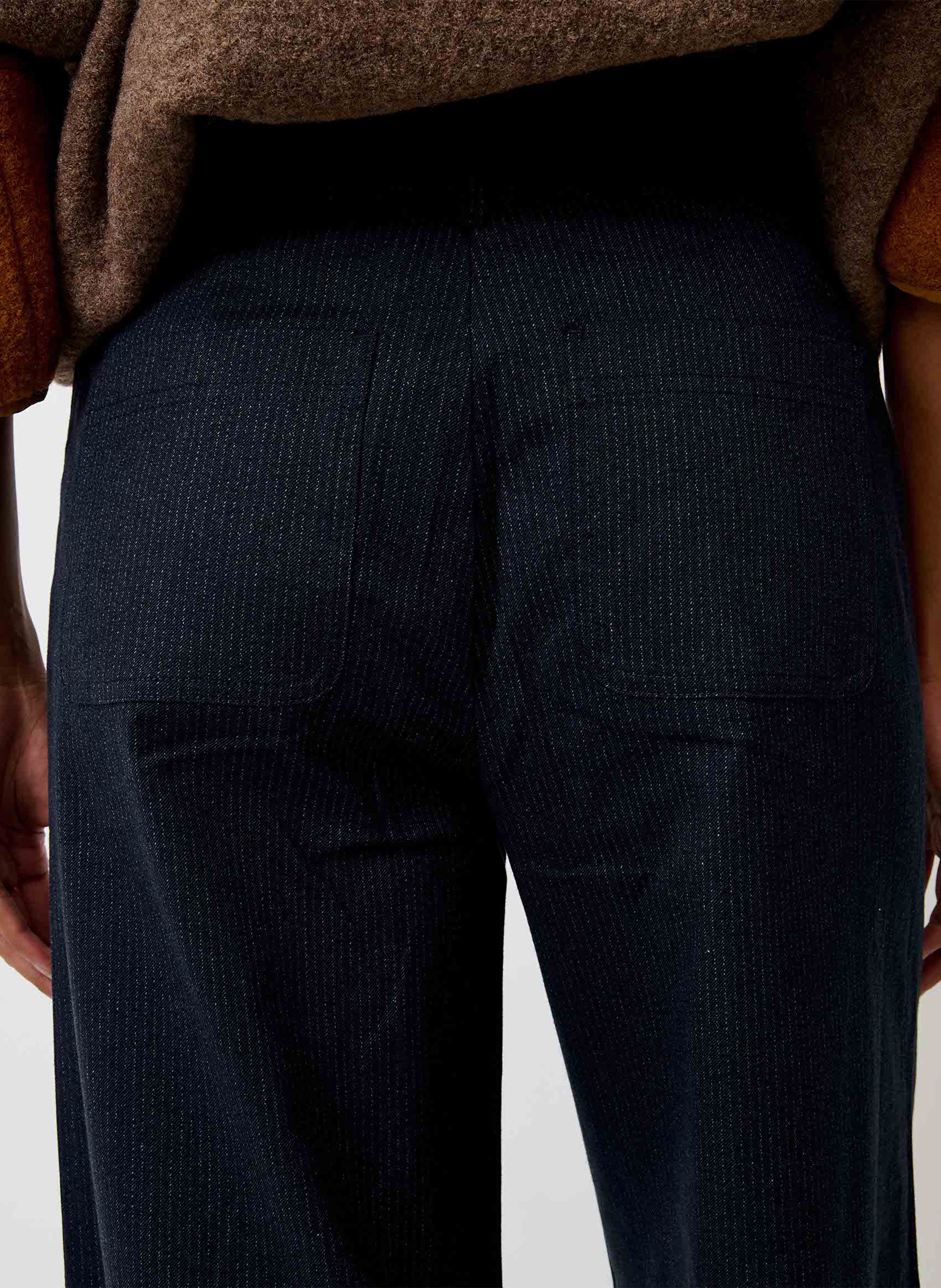 Pantalon taille haute large uni manhafall SESSUN Bleu