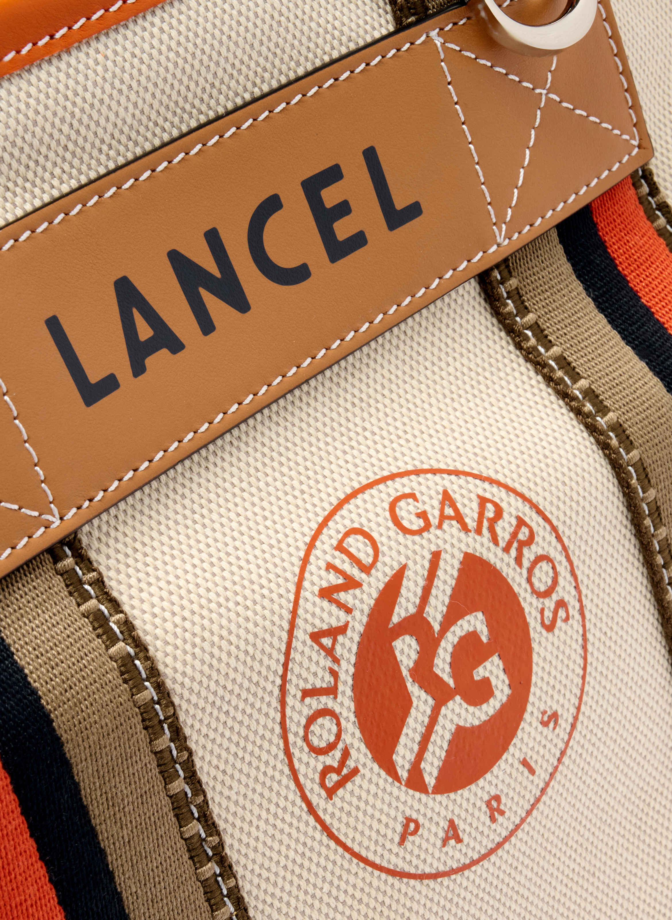 Ritstas Lancel x Roland Garros maat M van katoen LANCEL Beige