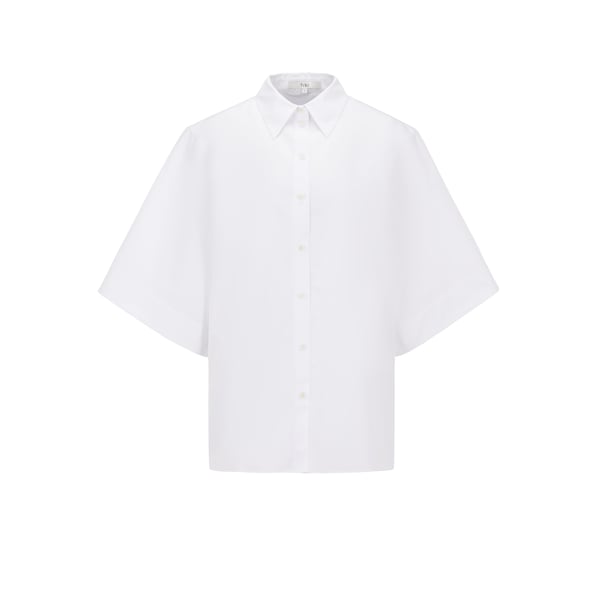 Chemise oversize en popeline de coton