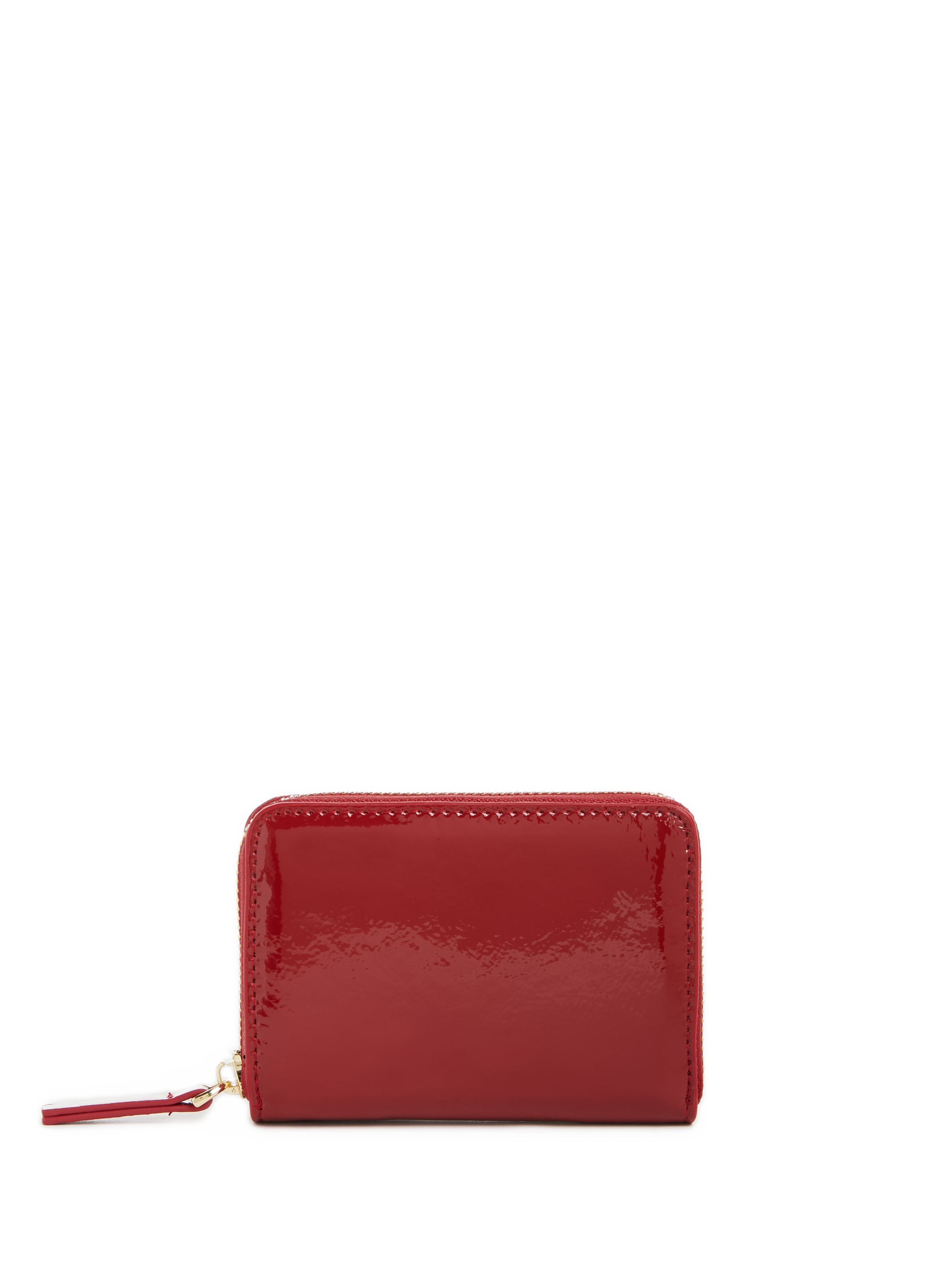 SAISON 1865 Portefeuille en cuir verni Rouge