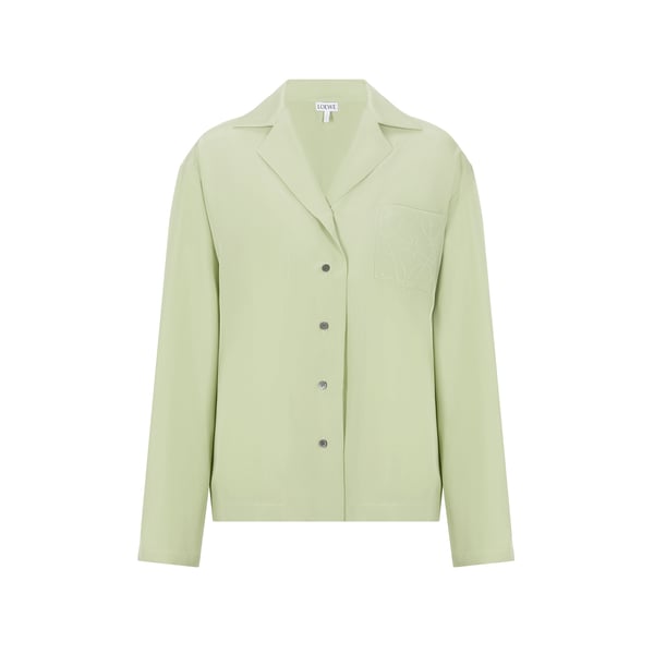 Chemise style pyjama en soie