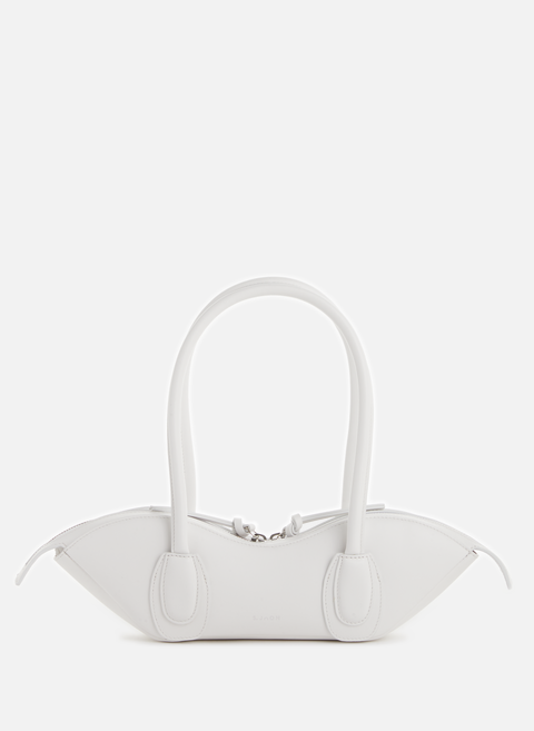 Mini Arc leather handbag WhiteS.JOON 