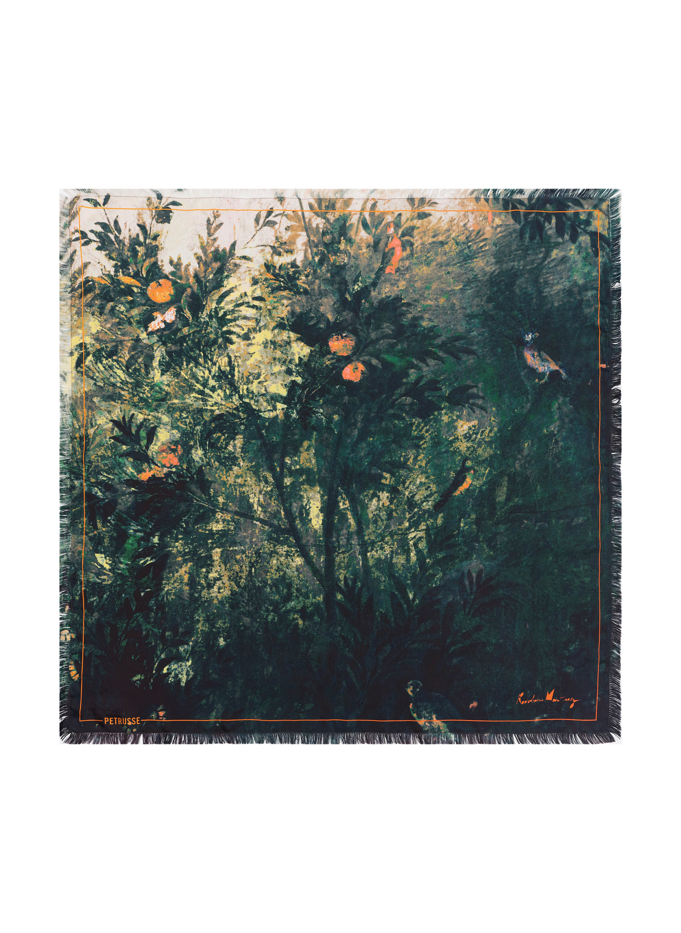 Carrée de soie Liv Kaki