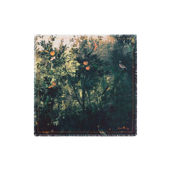 Carrée de soie Liv Kaki