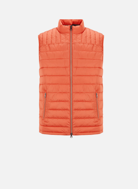 OrangeHACKETT quilted sleeveless down jacket 
