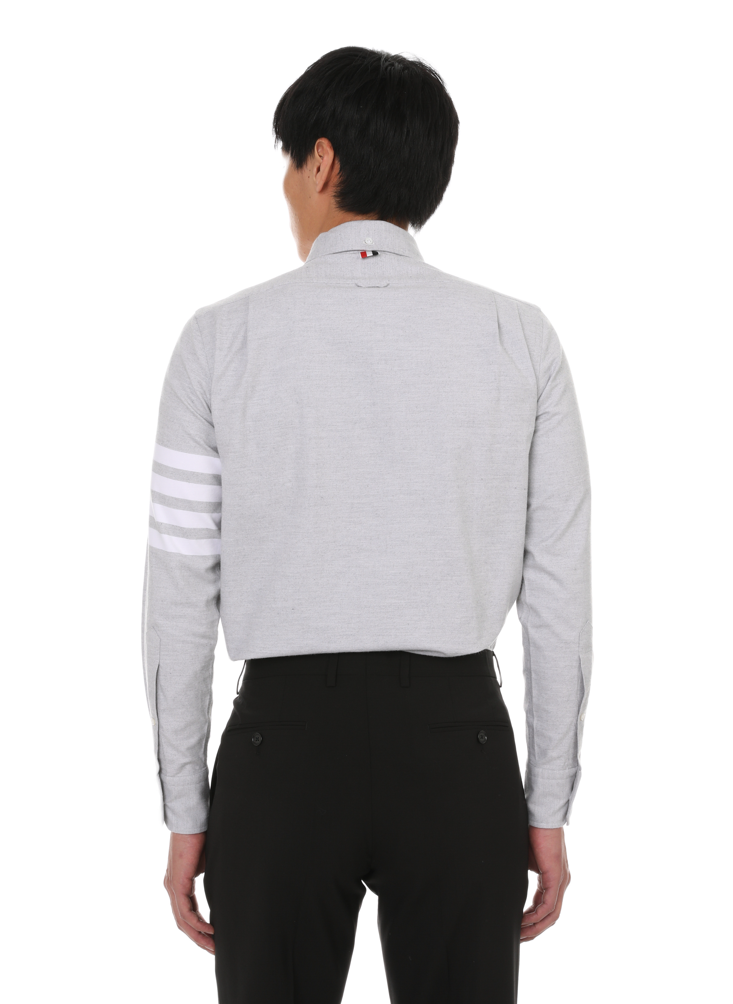 Loose-fit cotton shirt THOM BROWNE Grey
