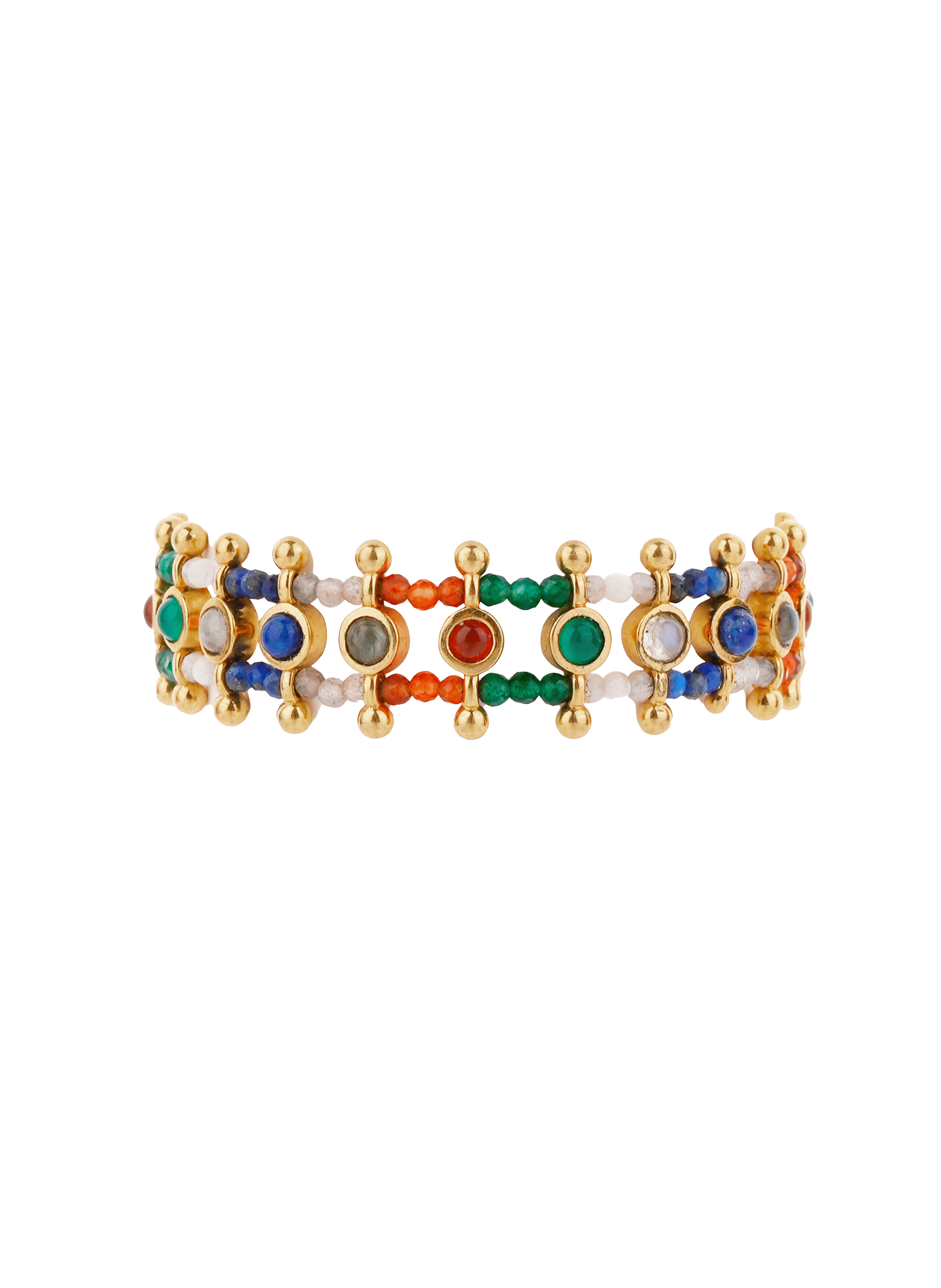 Bracelet ajustable en perles simona HIPANEMA Doré