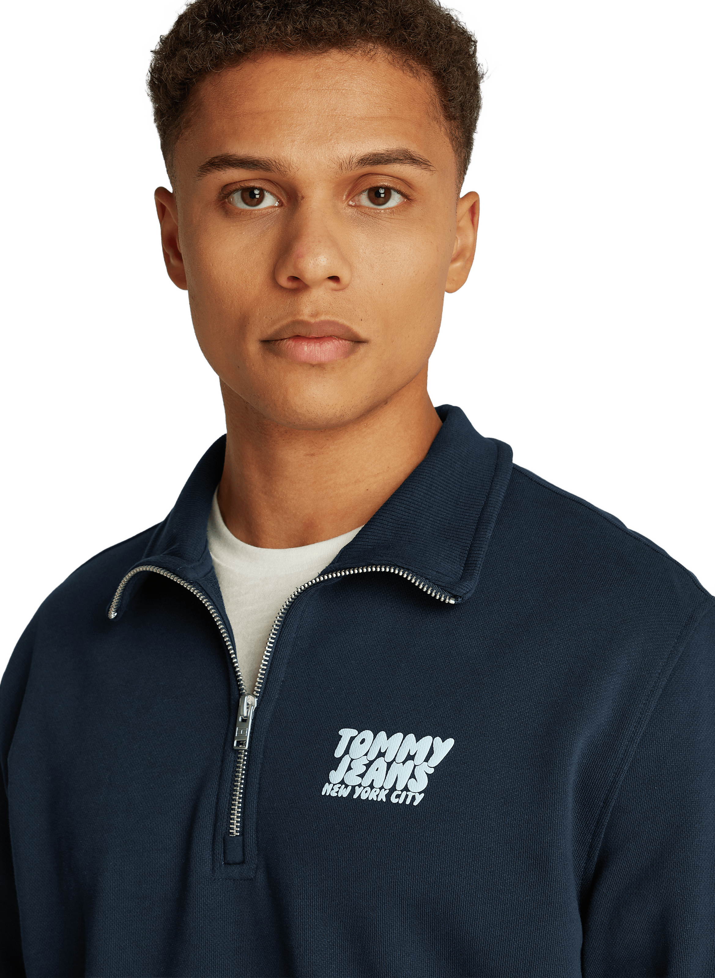 Graphic logo cotton sweatshirt TOMMY HILFIGER Blue