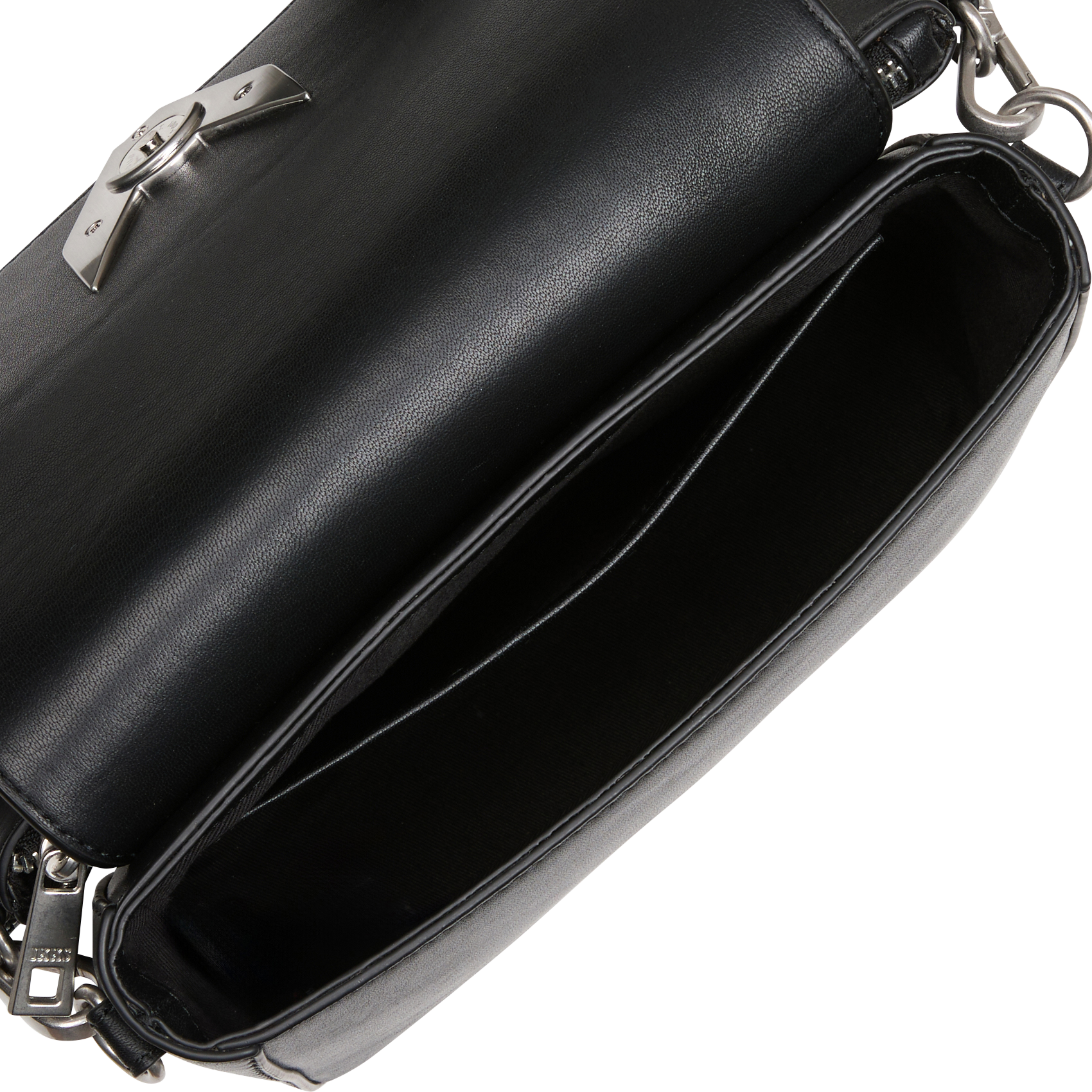 Sac bandoulière en cuir IKKS Noir