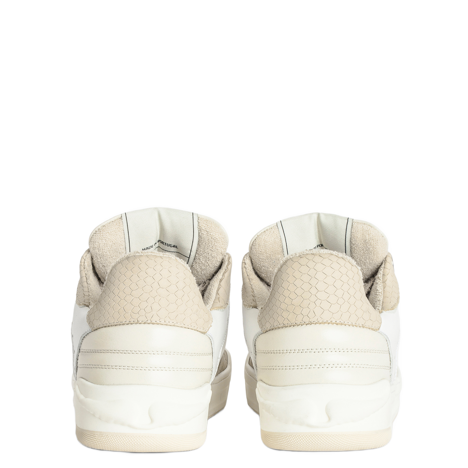 Baskets basses en cuir wings ZADIG&VOLTAIRE Blanc