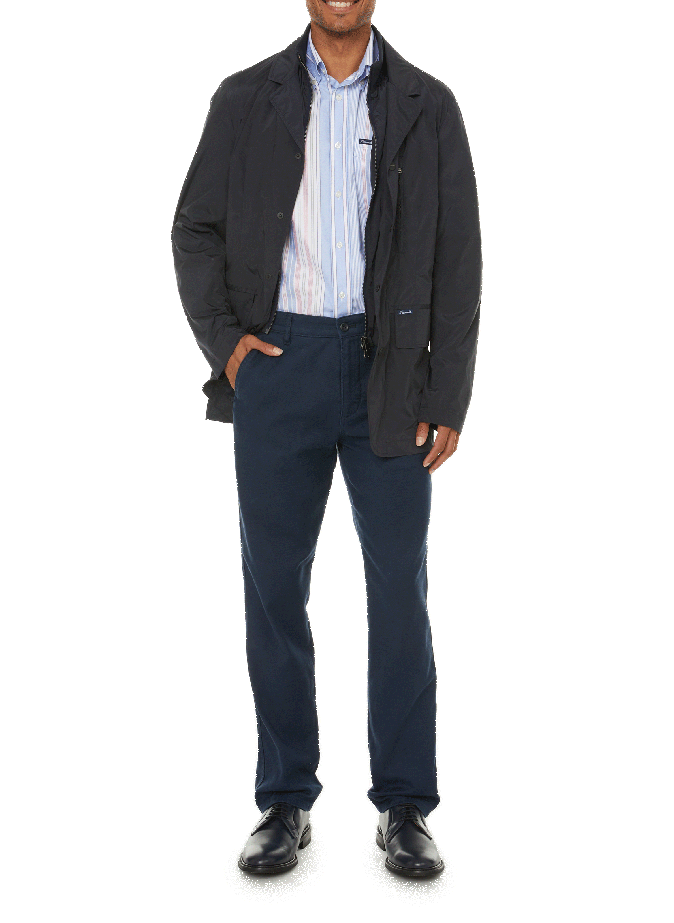 Pantalon chino en coton DOCKERS Bleu