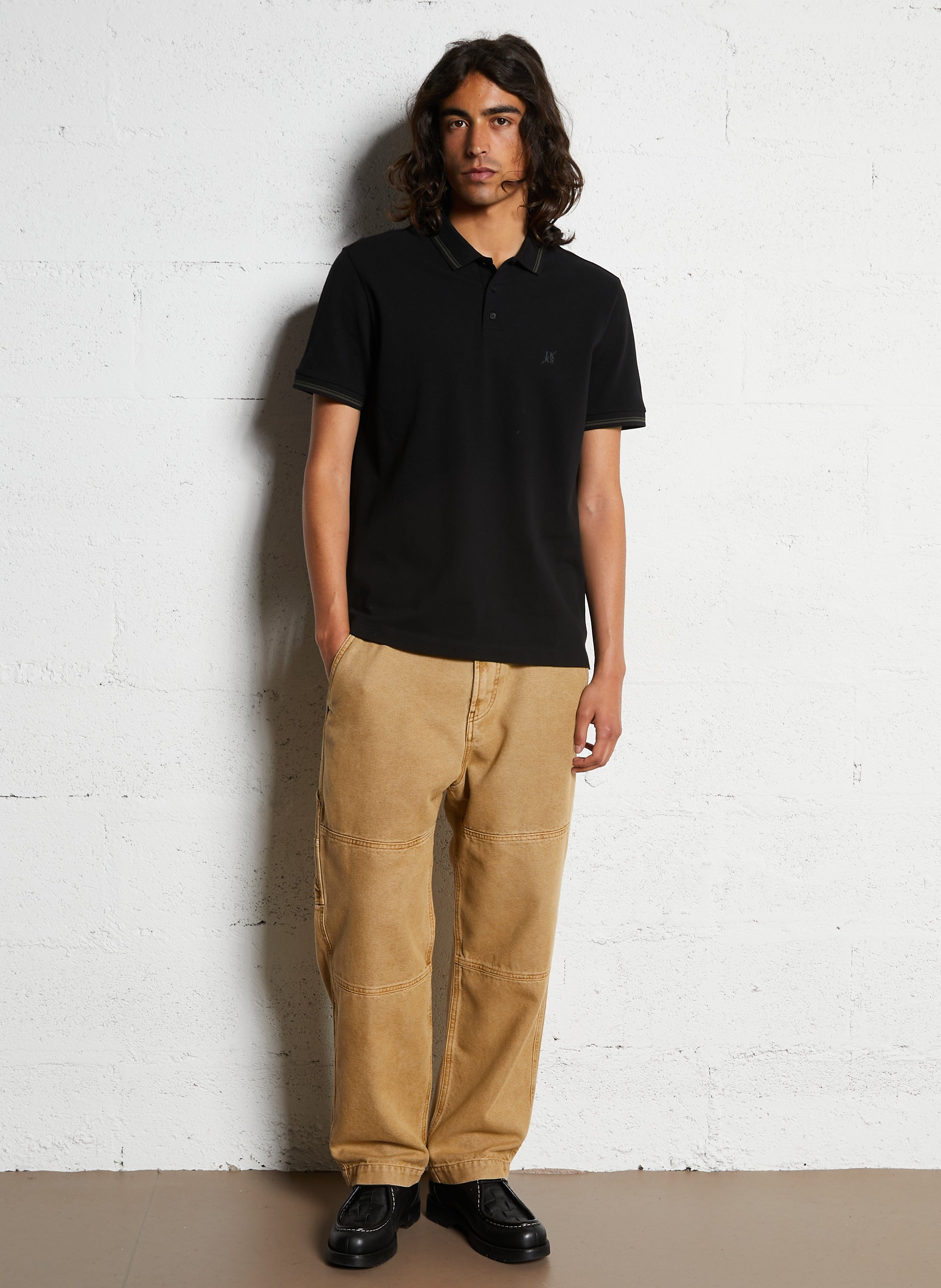 Polo manches courtes regular fit IKKS Noir